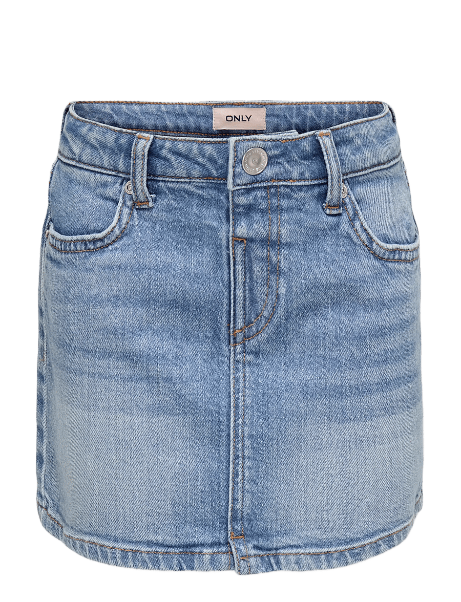 Kids Only - KMGSMILLA FLOWER SKIRT DNM AZG - denimnederdele - light blue denim - 1