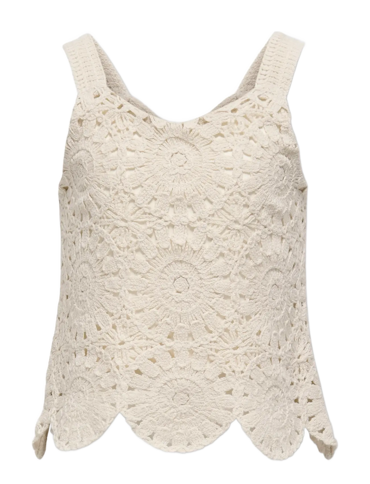 Kids Only Kogyvonne S/L Top Jrs, 158-164, Blouses, Creme - Sleeveless, Kinder