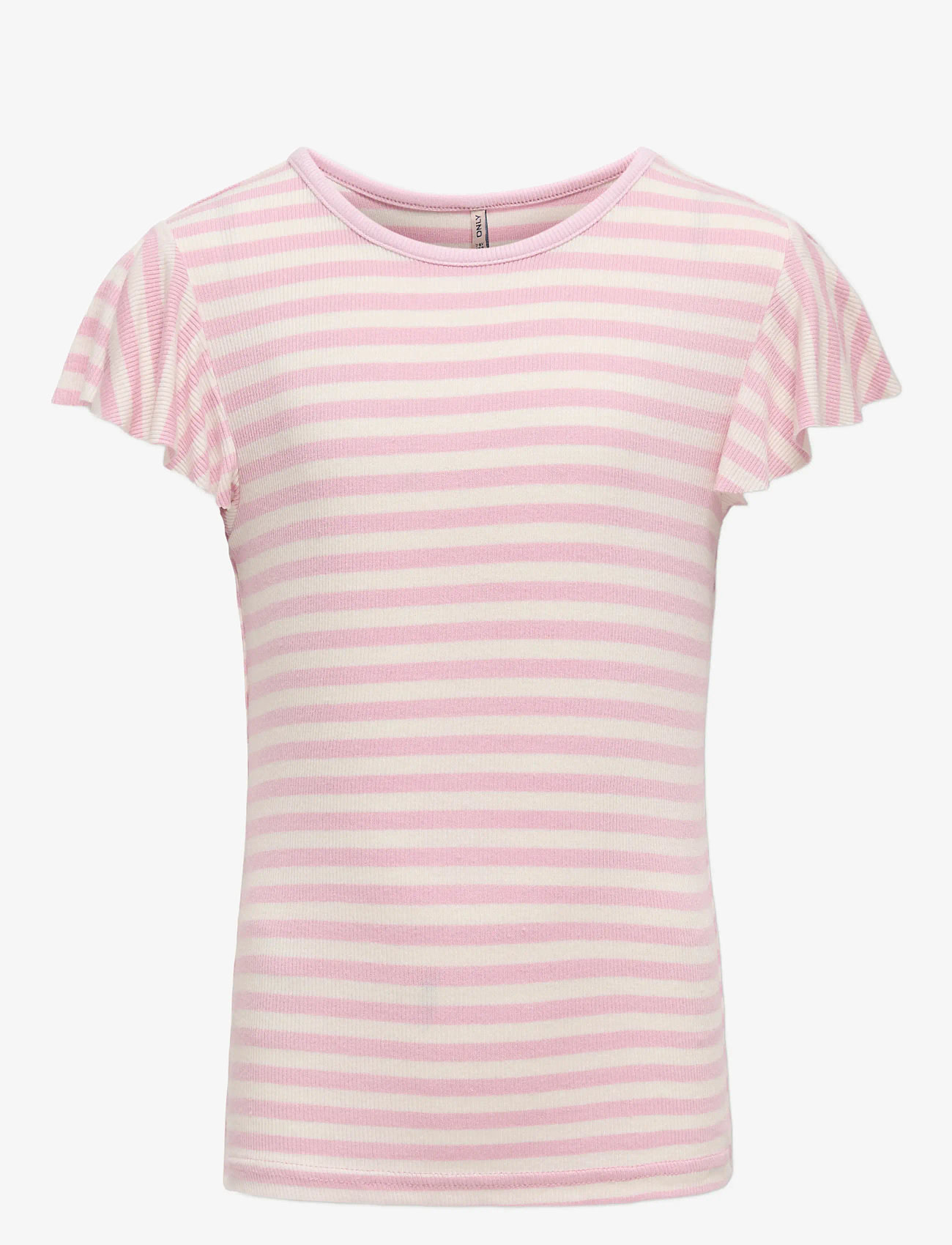 Kids Only - KOGBELIA S/S O-NECK STRIPE TOP JRS - t-shirts à manches courtes - roseate spoonbill - 0