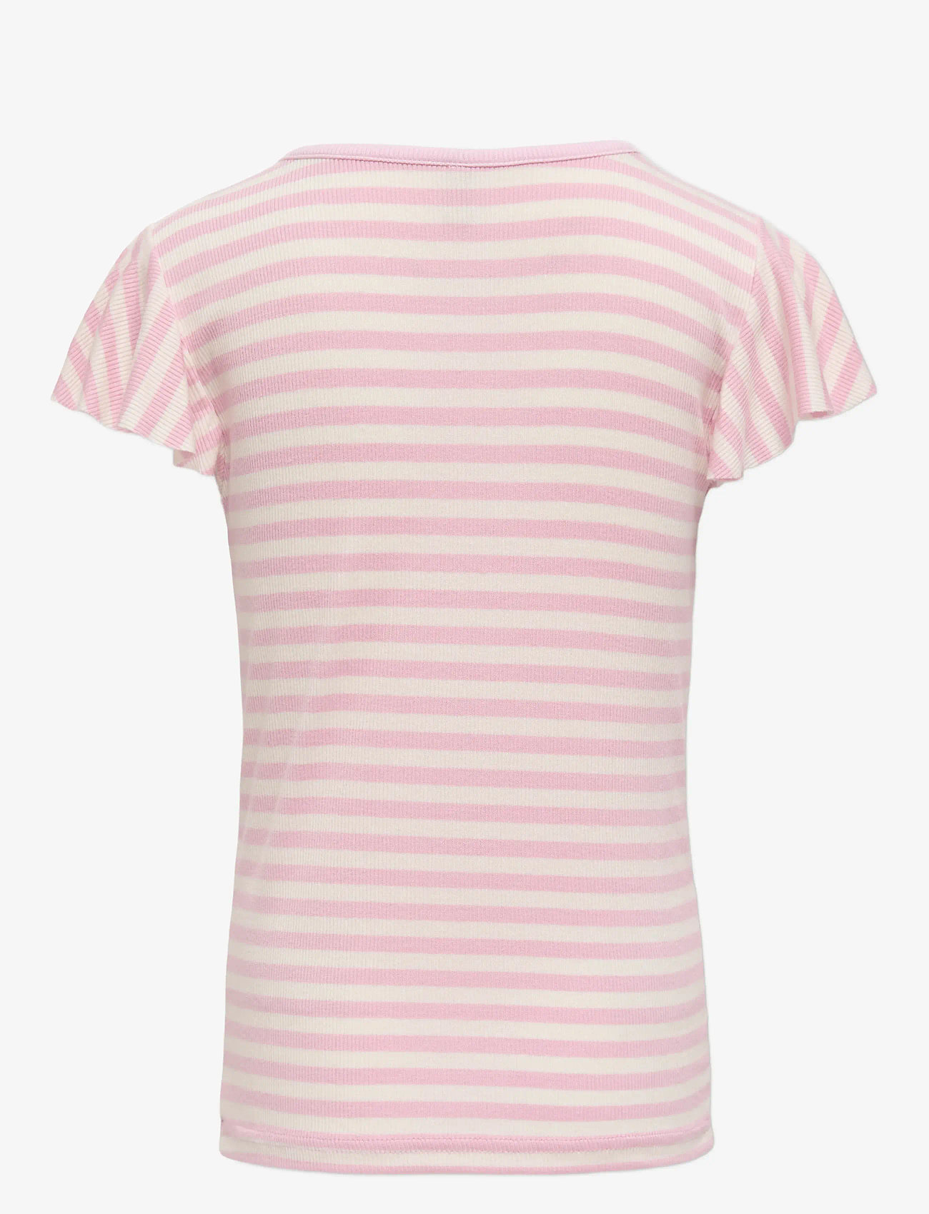 Kids Only - KOGBELIA S/S O-NECK STRIPE TOP JRS - t-shirts à manches courtes - roseate spoonbill - 1