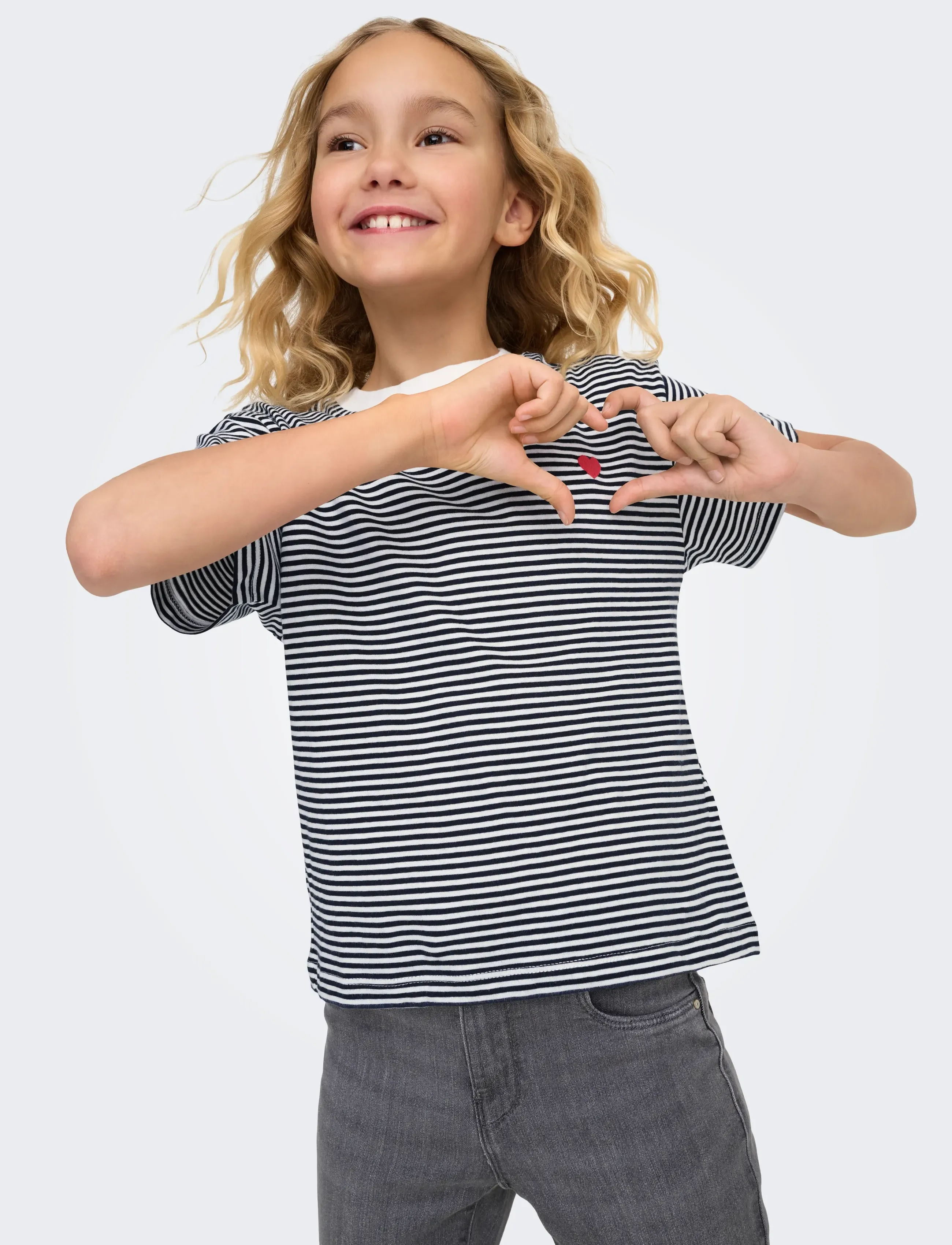 Kids Only Kogpisa Maiken Life Crop Ss Onl Jrs Noos, 122-128, White, T-Shirts & Toppe > Kortærmede, Dame