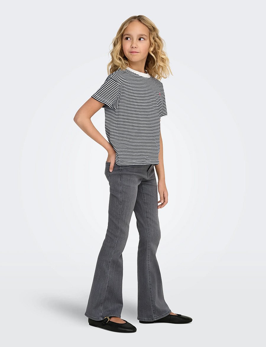 Kids Only - KOGPISA MAIKEN LIFE CROP SS ONL JRS NOOS - lyhythihaiset t-paidat - cloud dancer - 5