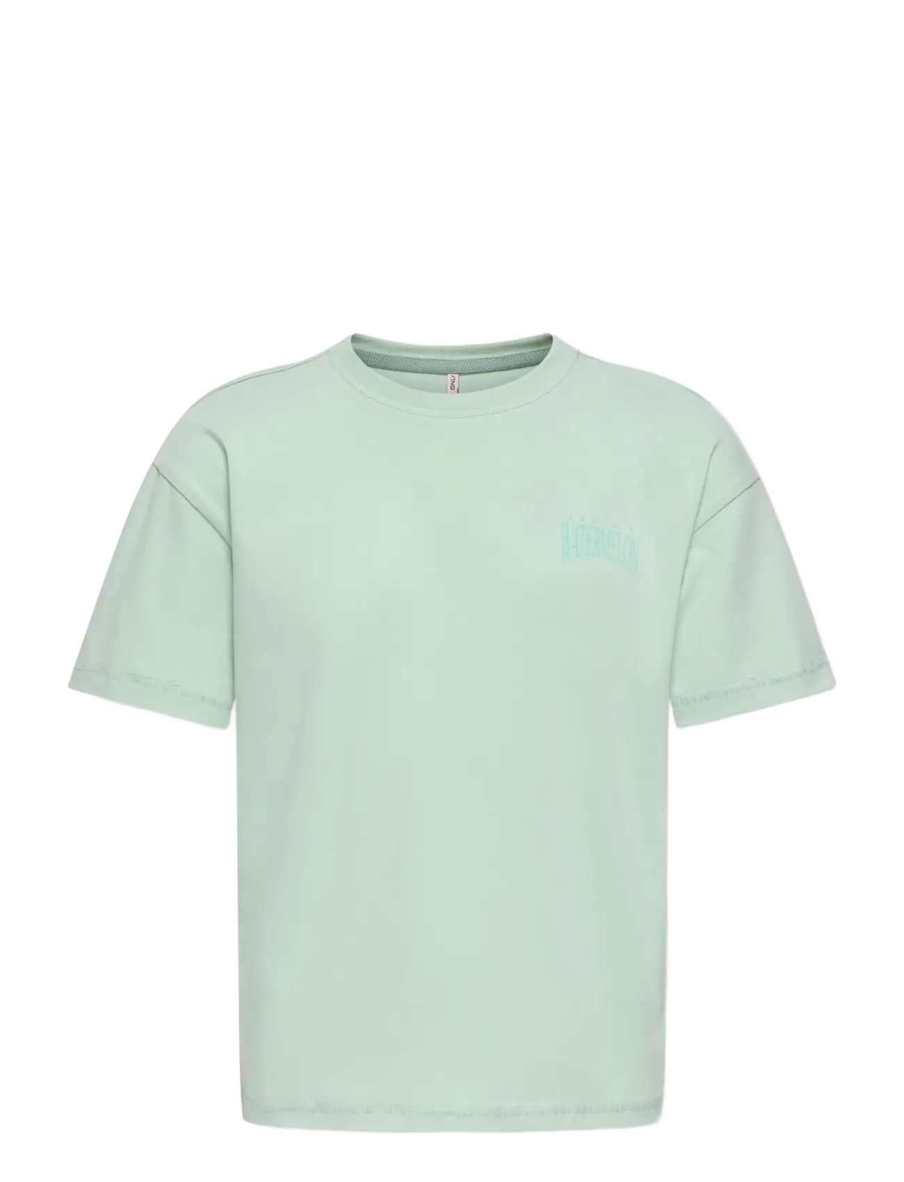 Kids Only KOGHELEN LIFE S/S LOOSE TEE JRS NOOS - Toppar & T-shirts - AQUA FOAM / green