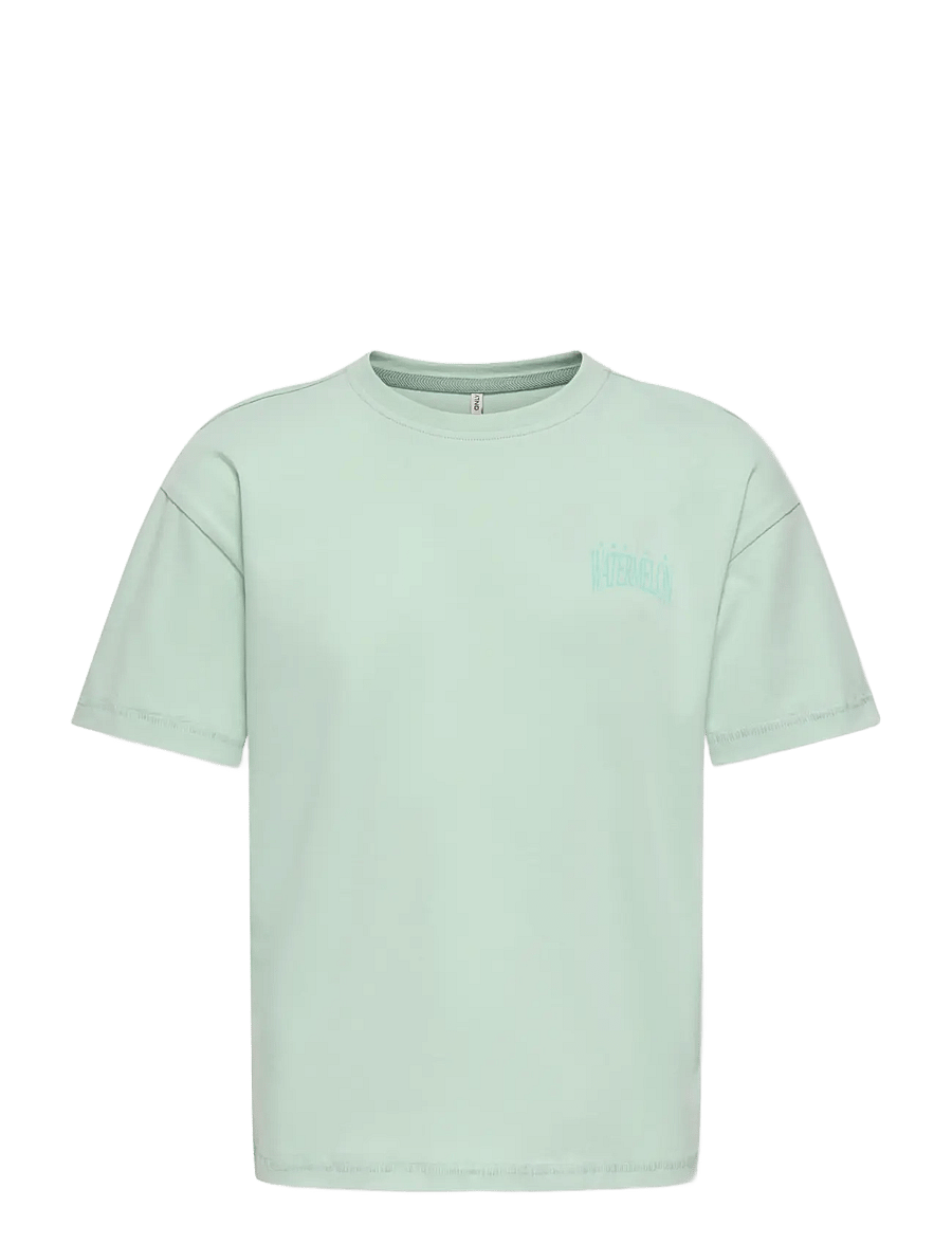 Kids Only - KOGHELEN LIFE S/S LOOSE TEE JRS NOOS - marškinėliai trumpomis rankovėmis - aqua foam - 1