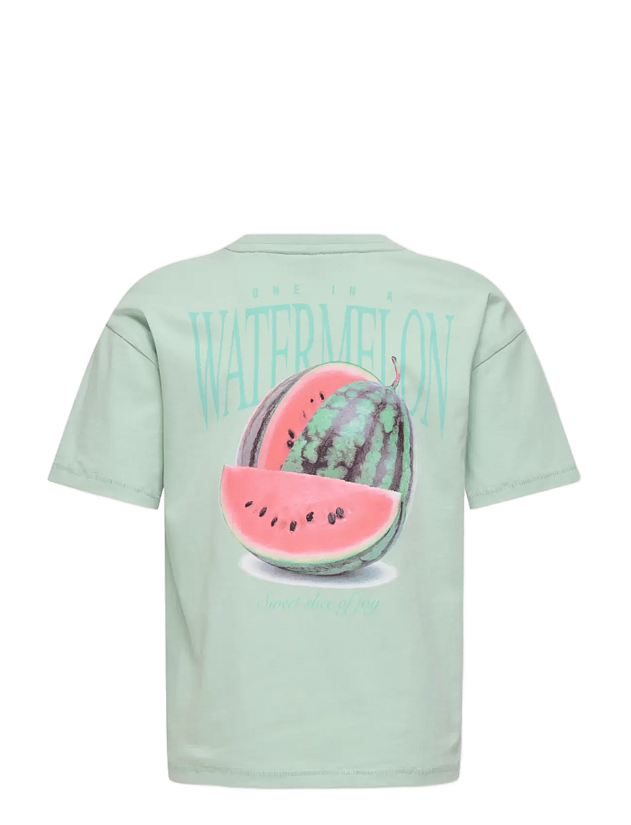 Kids Only - KOGHELEN LIFE S/S LOOSE TEE JRS NOOS - marškinėliai trumpomis rankovėmis - aqua foam - 2