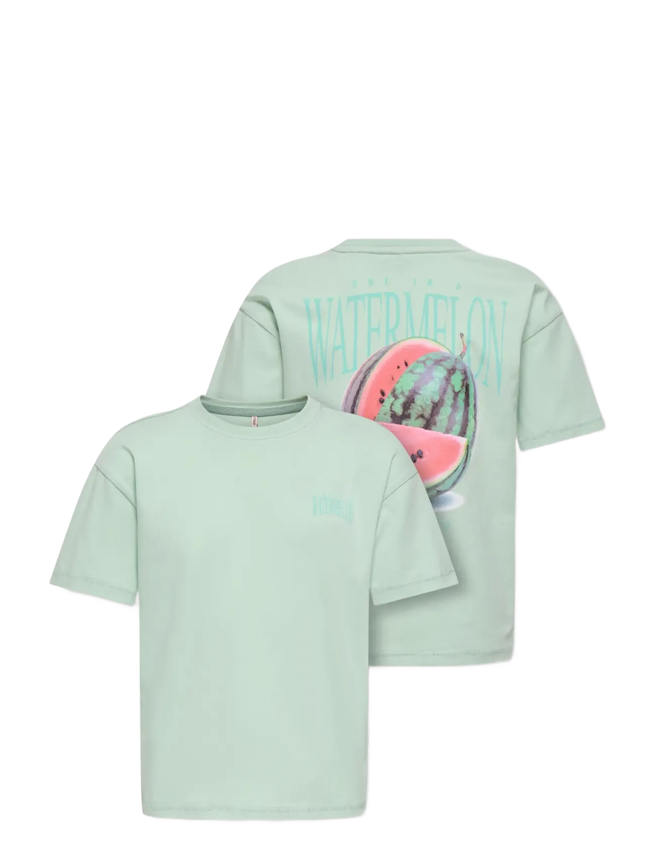 Kids Only - KOGHELEN LIFE S/S LOOSE TEE JRS NOOS - marškinėliai trumpomis rankovėmis - aqua foam - 3