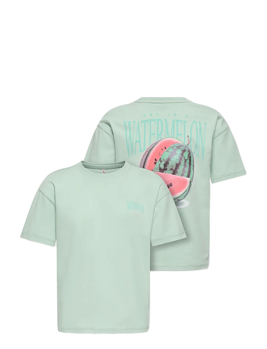 Kids Only - KOGHELEN LIFE S/S LOOSE TEE JRS NOOS - marškinėliai trumpomis rankovėmis - aqua foam - 3