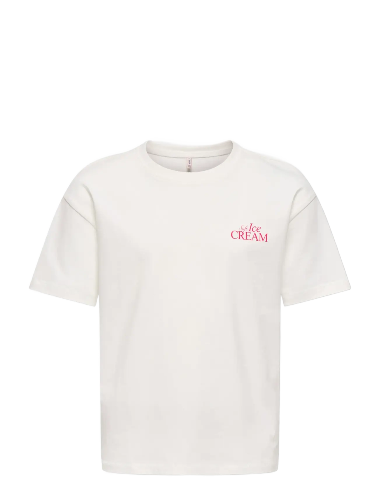 Kids Only KOGHELEN LIFE S/S LOOSE TEE JRS NOOS - Toppe og t-shirts - CLOUD DANCER / white