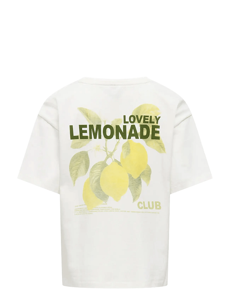 Kids Only - KOGHELEN LIFE S/S LOOSE TEE JRS NOOS - lühikeste varrukatega t-särgid - cloud dancer - 2