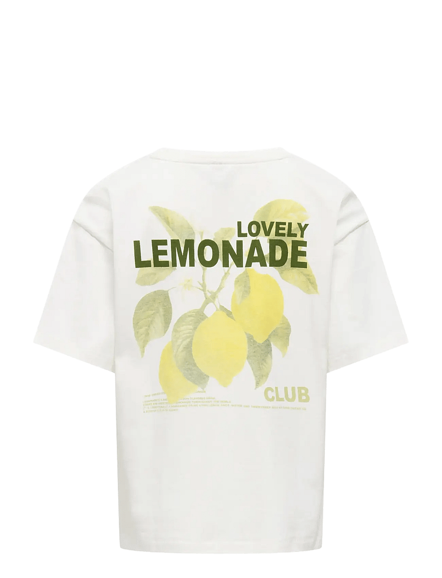 Kids Only - KOGHELEN LIFE S/S LOOSE TEE JRS NOOS - lühikeste varrukatega t-särgid - cloud dancer - 2
