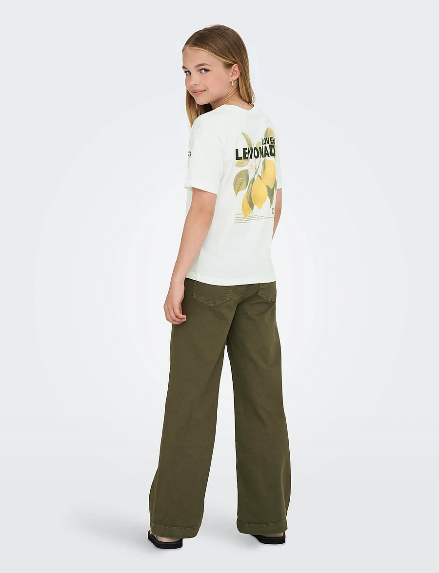 Kids Only - KOGHELEN LIFE S/S LOOSE TEE JRS NOOS - lühikeste varrukatega t-särgid - cloud dancer - 3
