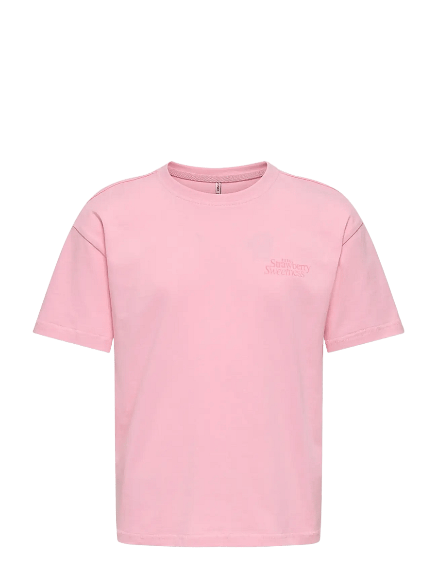 Kids Only - KOGHELEN LIFE S/S LOOSE TEE JRS NOOS - kurzärmelige - romance rose - 1