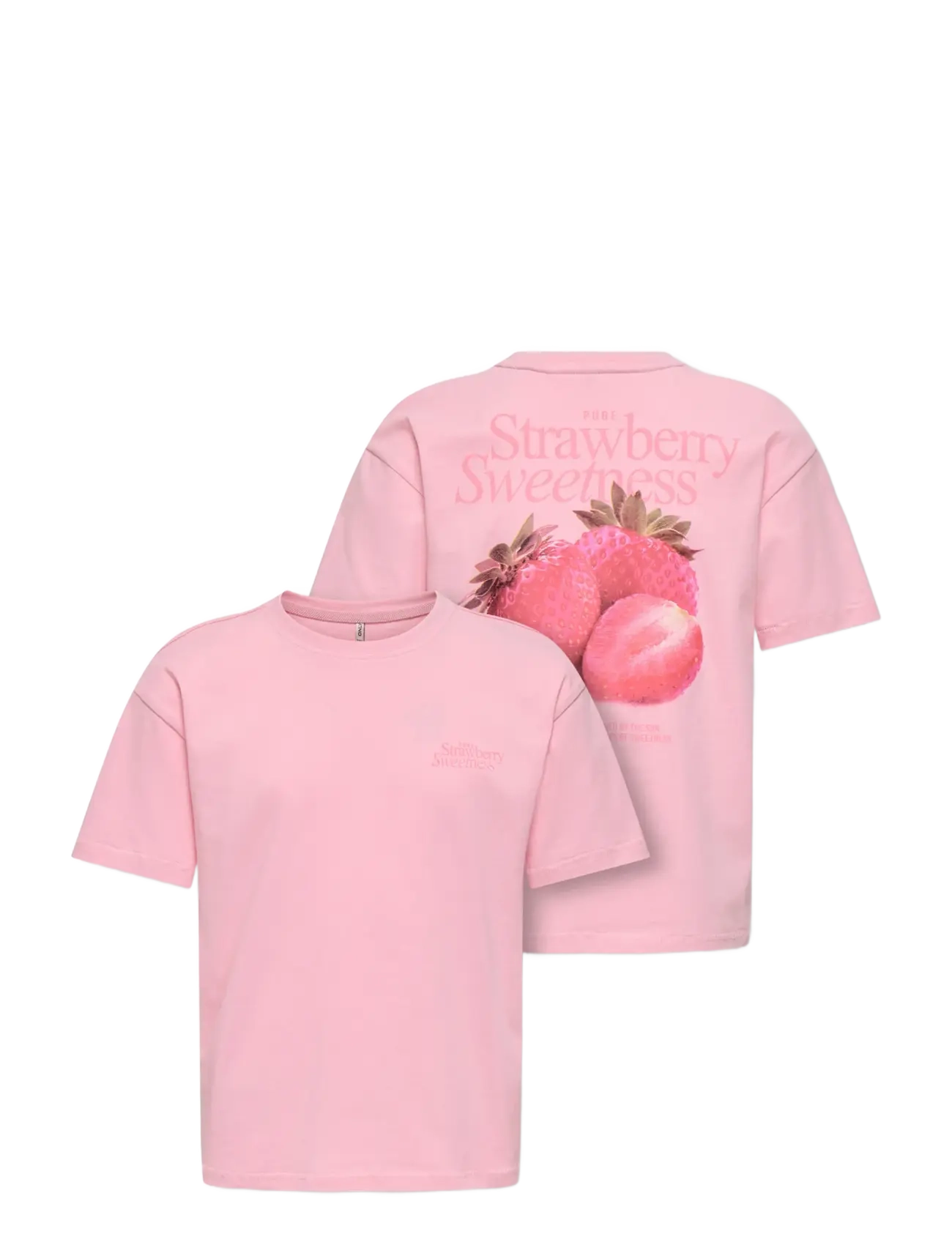 Kids Only - KOGHELEN LIFE S/S LOOSE TEE JRS NOOS - kurzärmelige - romance rose - 3