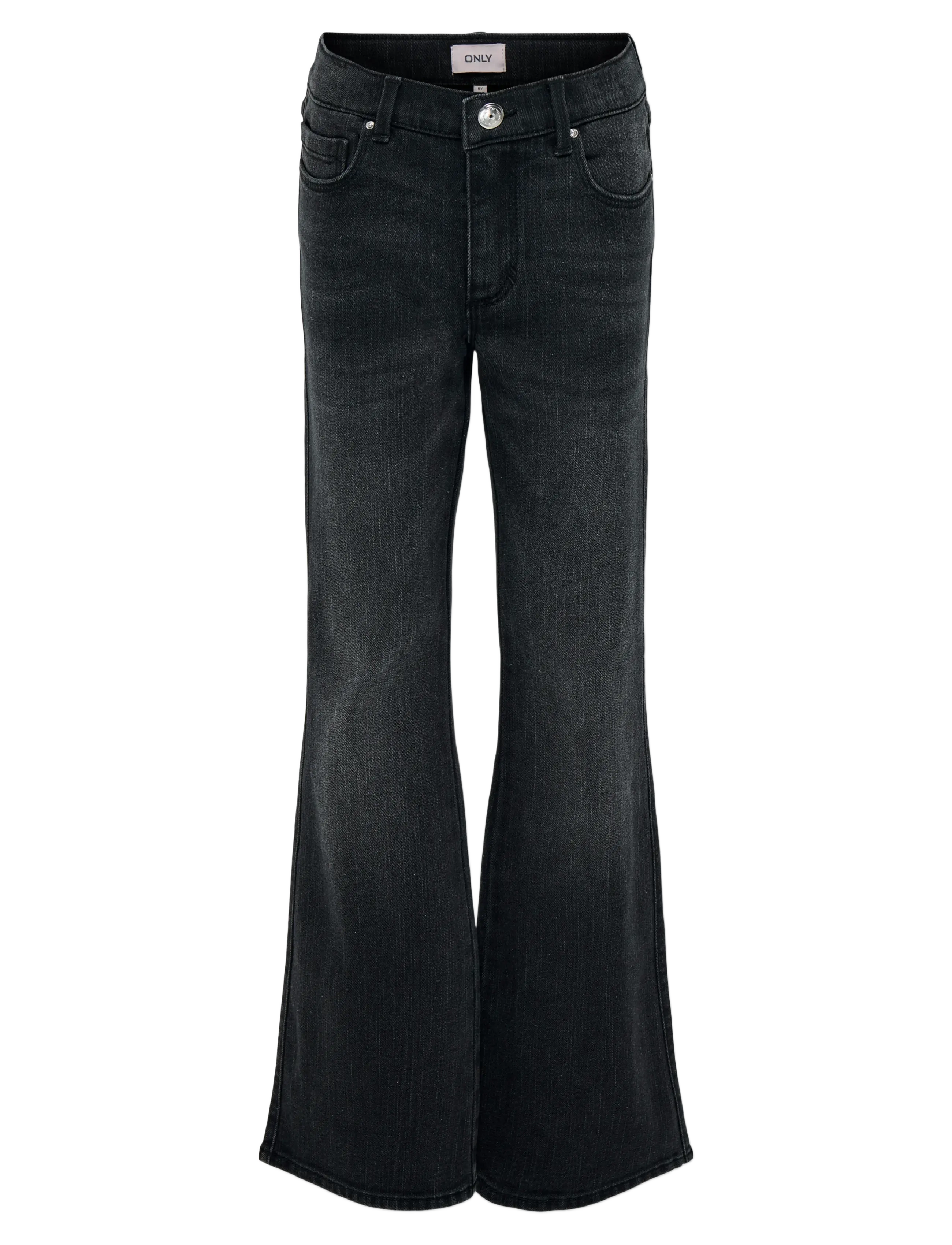 Kids Only Kogblair Life Reg Flared Pim, 158, Black, Jeans > Bootcut-Jeans, Børn
