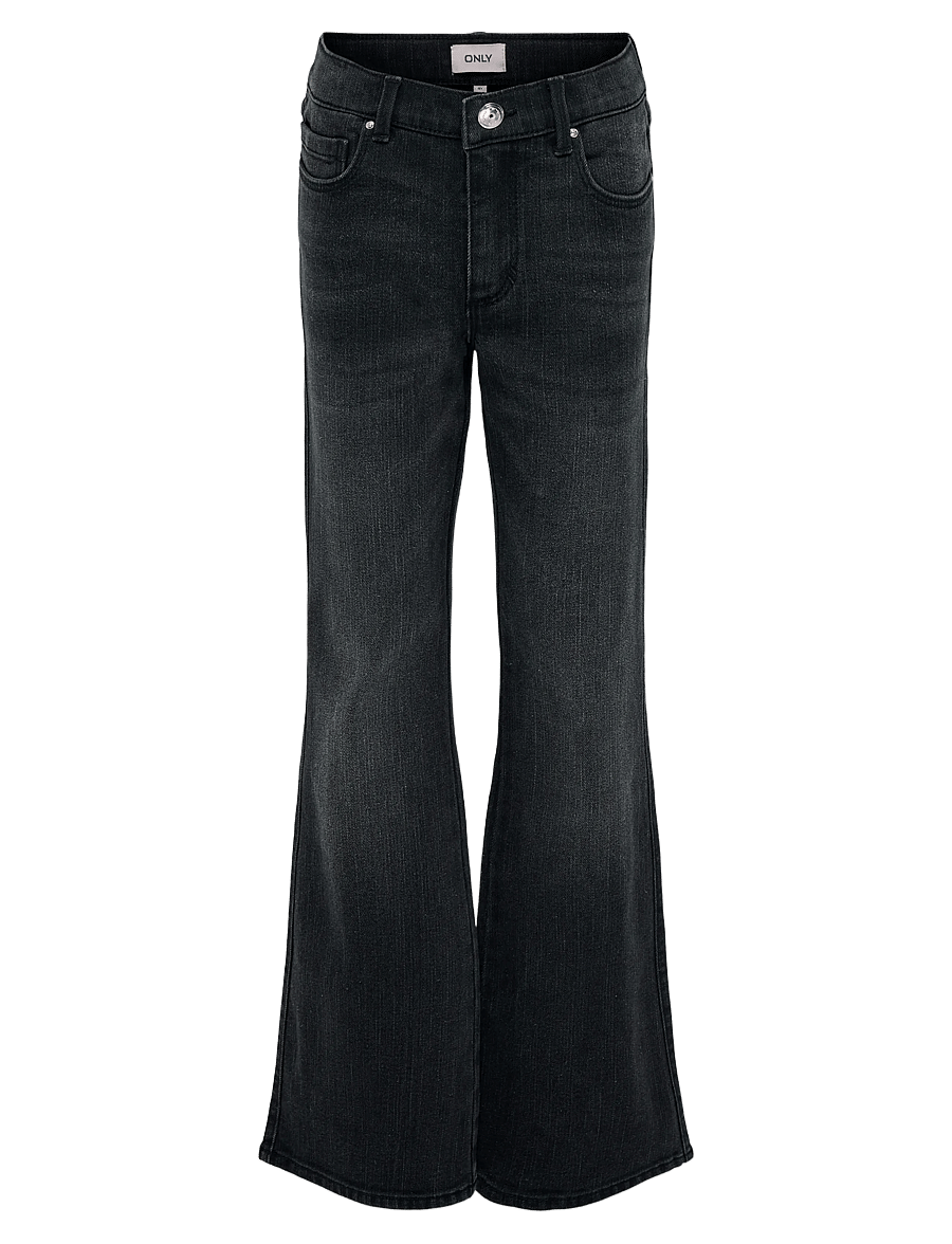 Kids Only - KOGBLAIR LIFE REG FLARED PIM - bootcut jeans - black denim - 0
