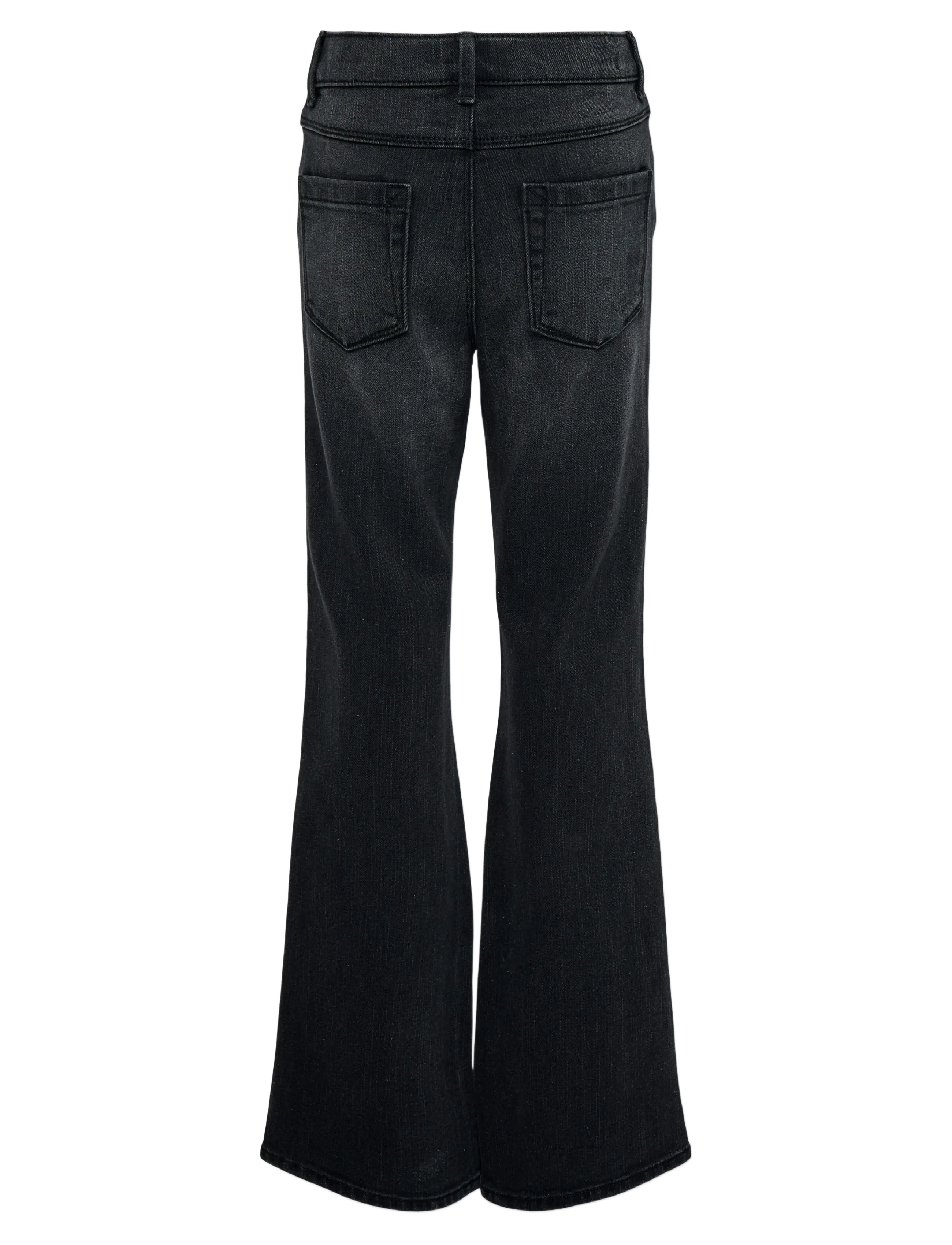Kids Only - KOGBLAIR LIFE REG FLARED PIM - bootcut jeans - black denim - 1