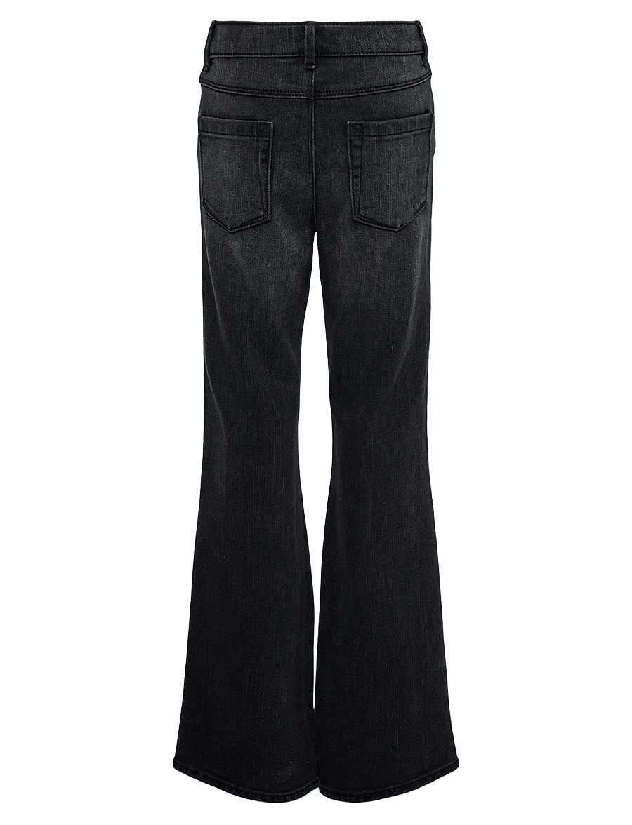 Kids Only - KOGBLAIR LIFE REG FLARED PIM - bootcut jeans - black denim - 1