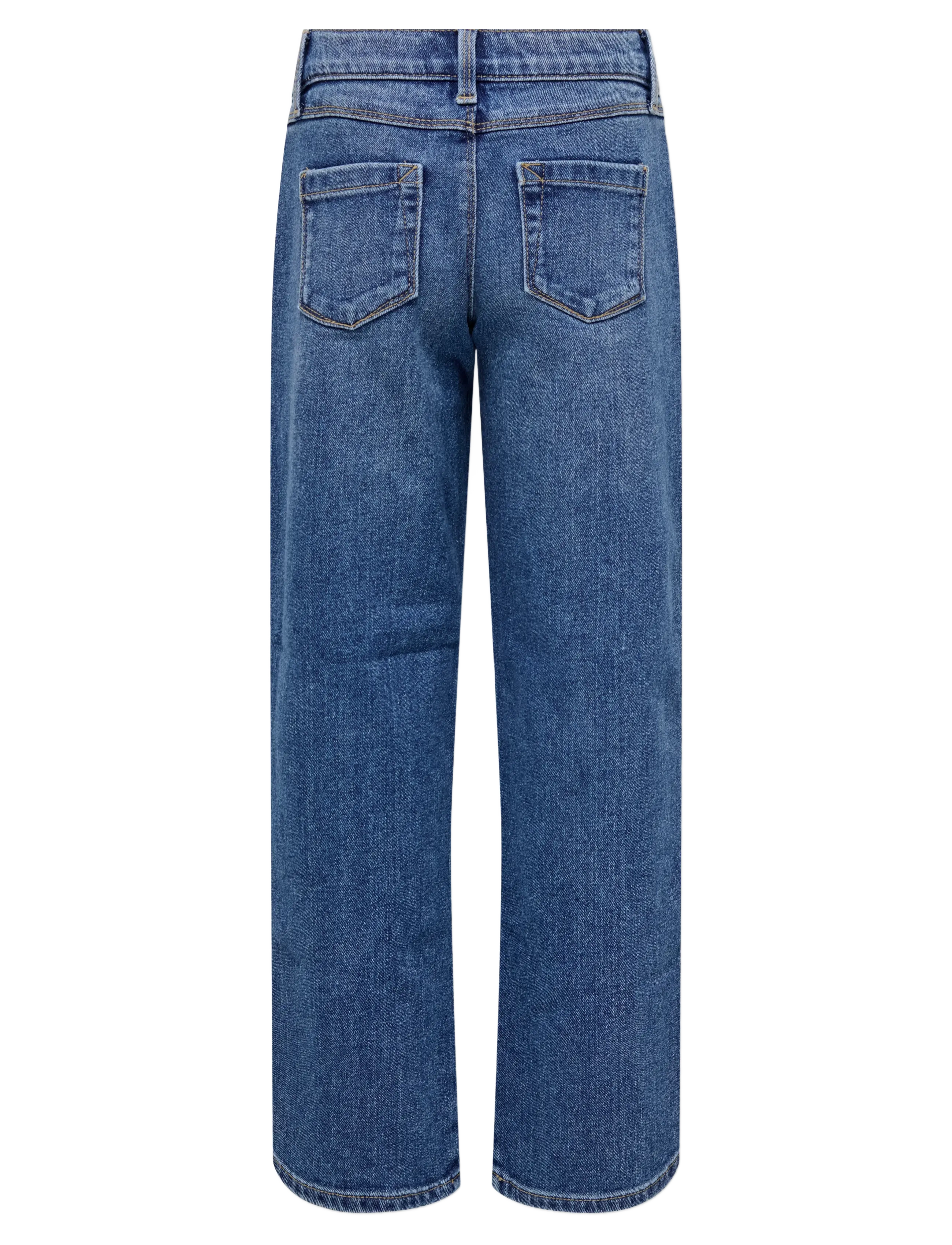 Kids Only - KOGBLAIR WIDE DNM JEANS PIM - víðar gallabuxur - medium blue denim - 1