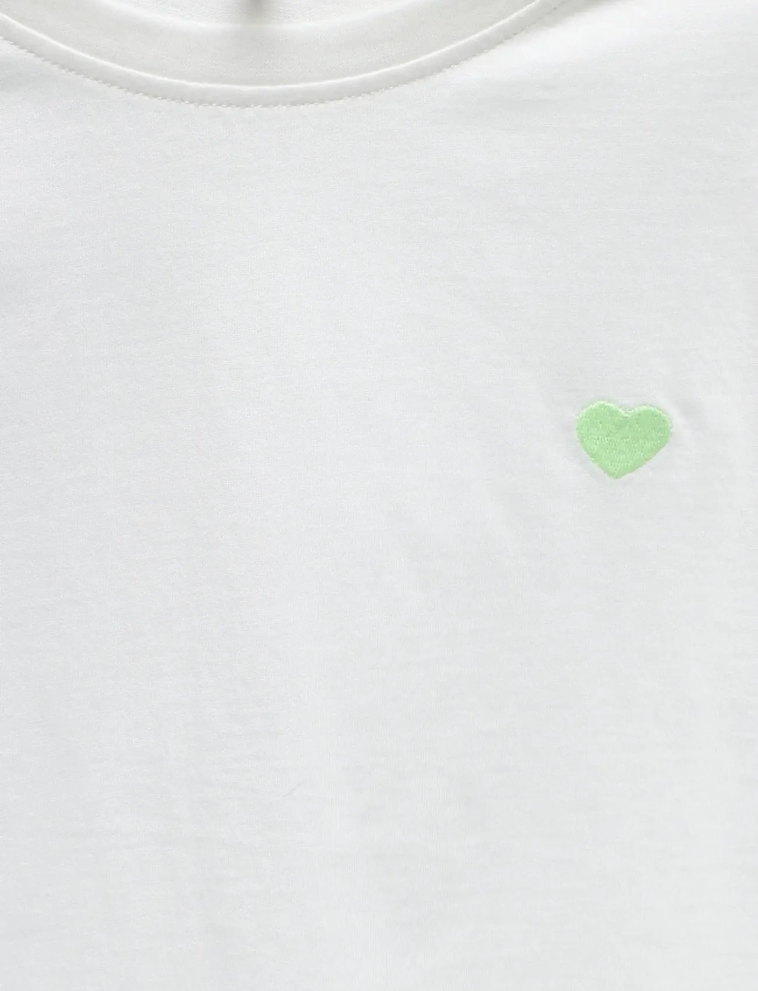 Kids Only - KOGMAIKEN LIFE CROPHEART SS TOP JRS NOOS - kortærmede t-shirts - cloud dancer - 3