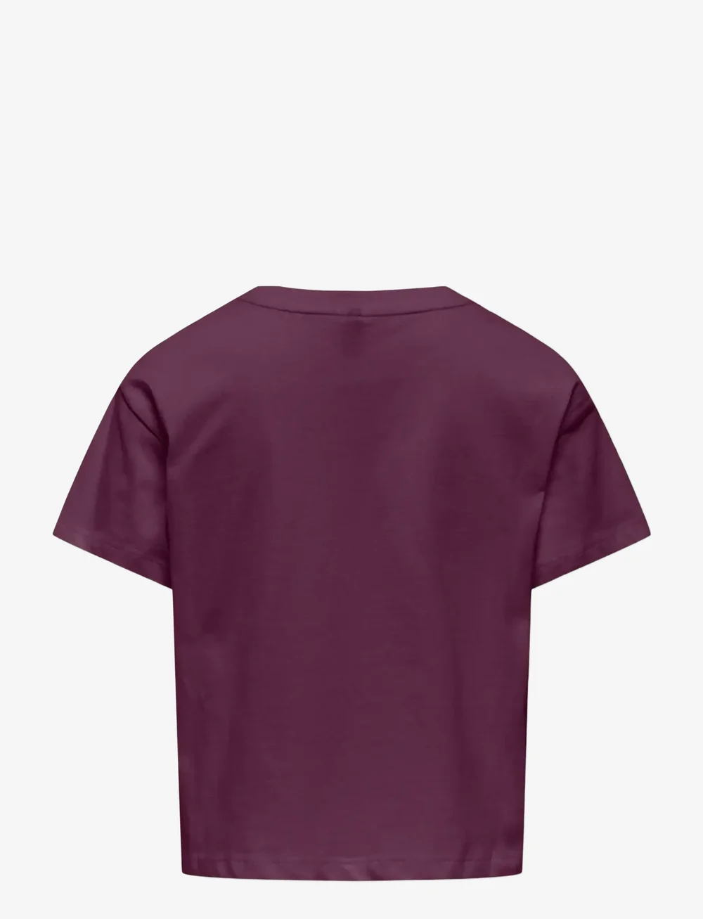 Kids Only - KOGMAIKEN LIFE CROPHEART SS TOP JRS NOOS - kortærmede t-shirts - mauve wine - 1