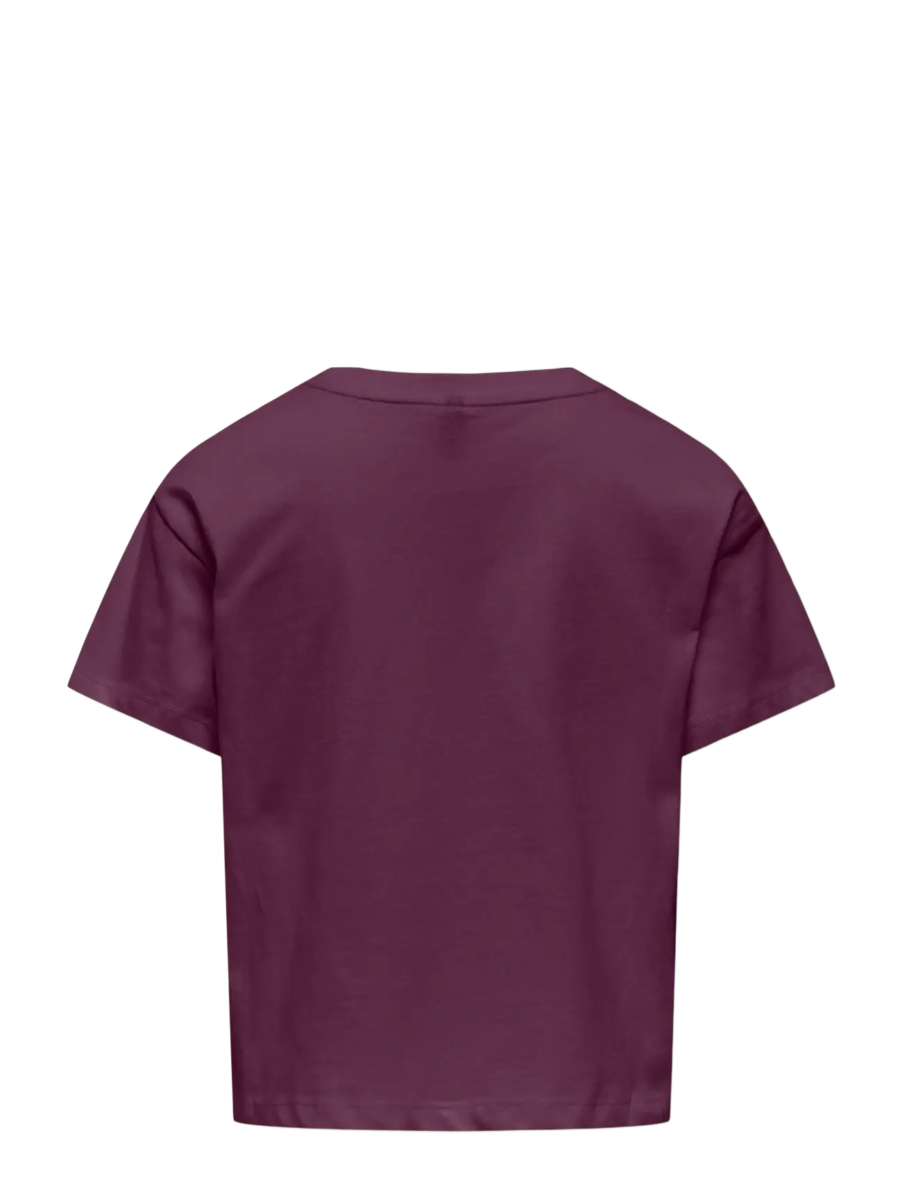 Kids Only - KOGMAIKEN LIFE CROPHEART SS TOP JRS NOOS - t-shirts à manches courtes - mauve wine - 2