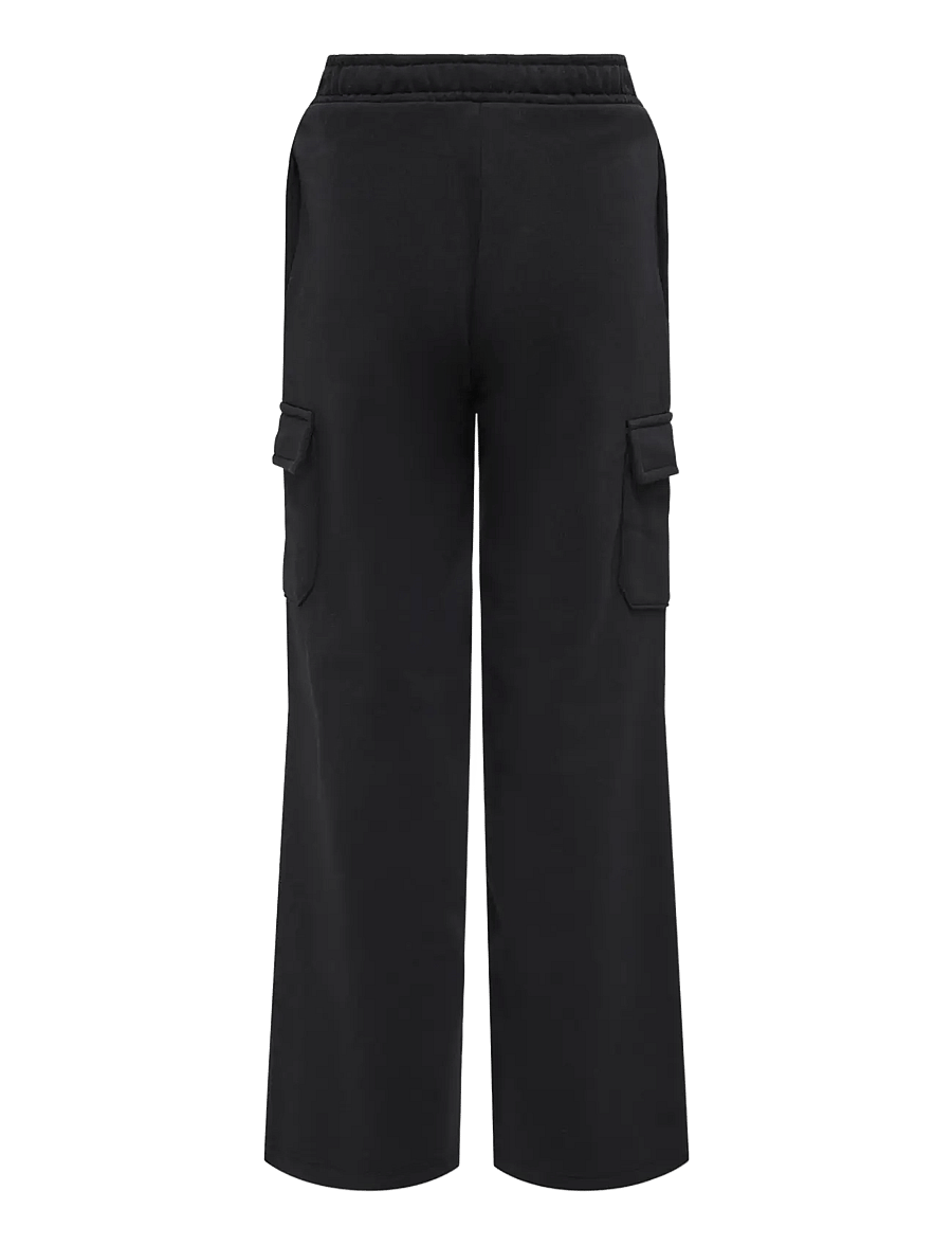 Kids Only - KOGANNA CARGO WIDE LEG PANT CS SWT - cargohosen - black - 2