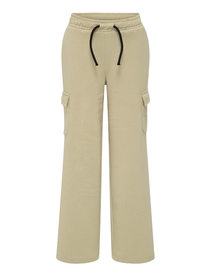Kids Only - KOGANNA CARGO WIDE LEG PANT CS SWT - cargohosen - humus - 1