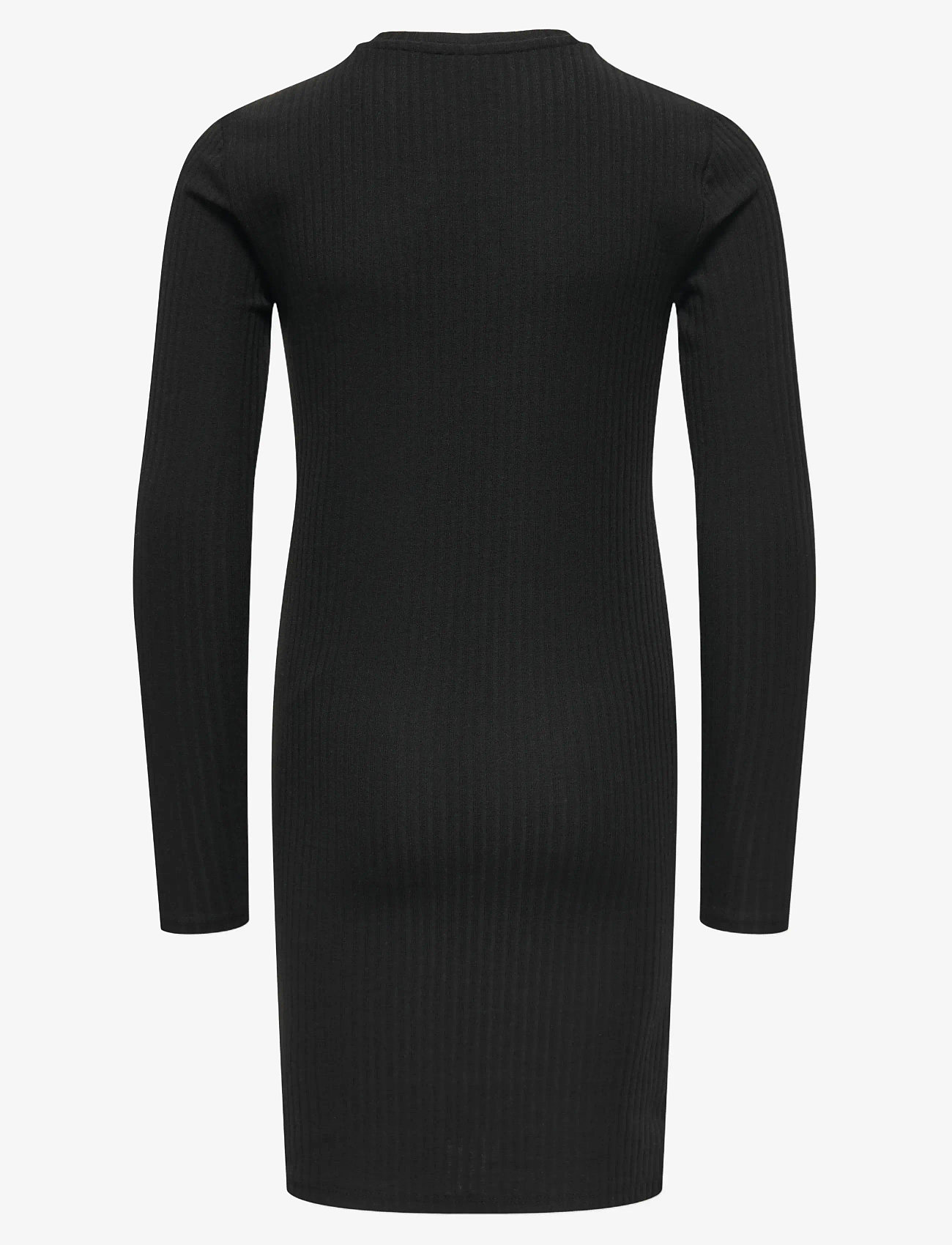 Kids Only - KOGNELLA SOLID L/S DRESS JRS - pikkade varrukatega vabaaja kleidid - black - 2