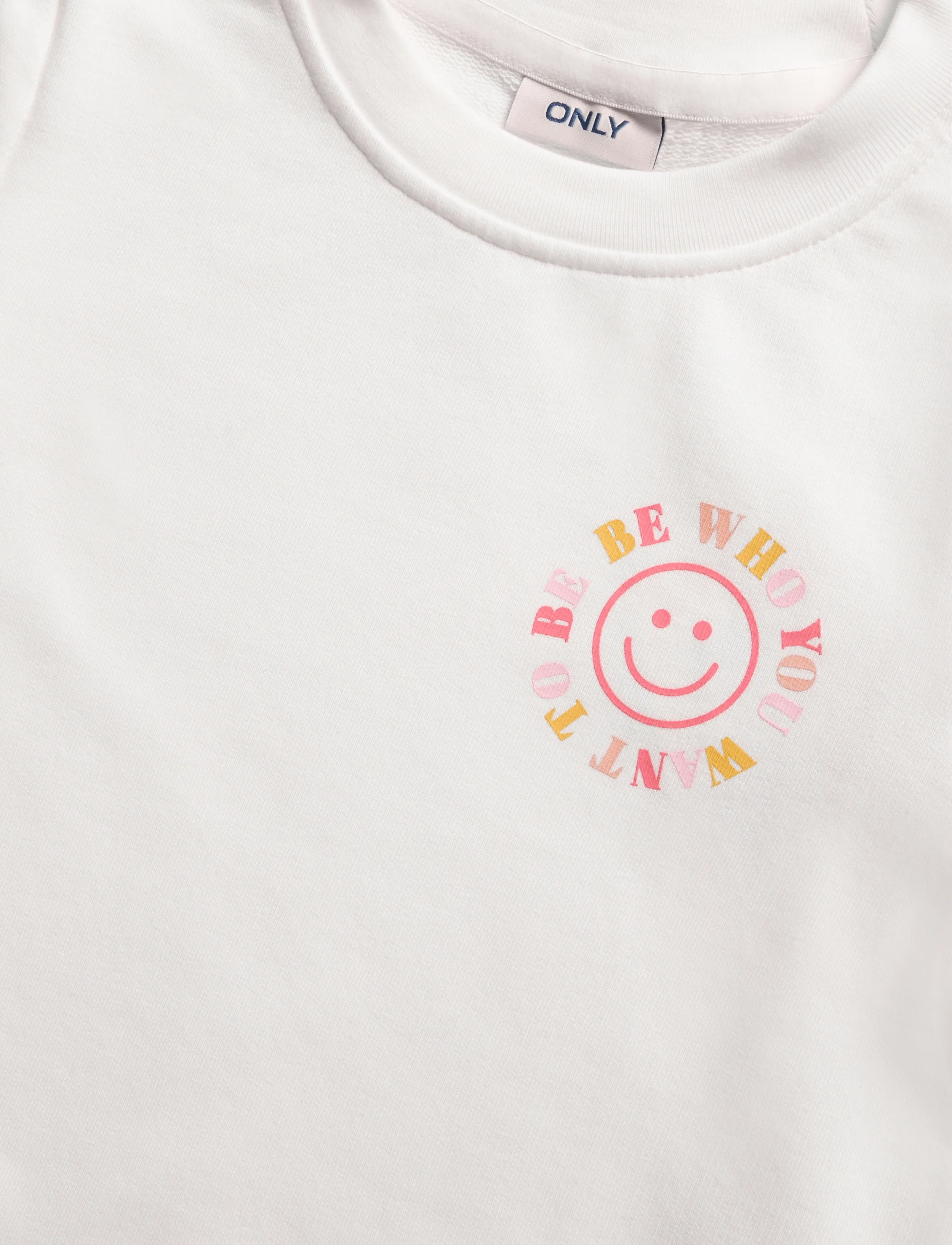 Kids Only - KOGLINDSAY LIFE L/S PRINTED CREW UB SWT - sweatshirts - cloud dancer - 2