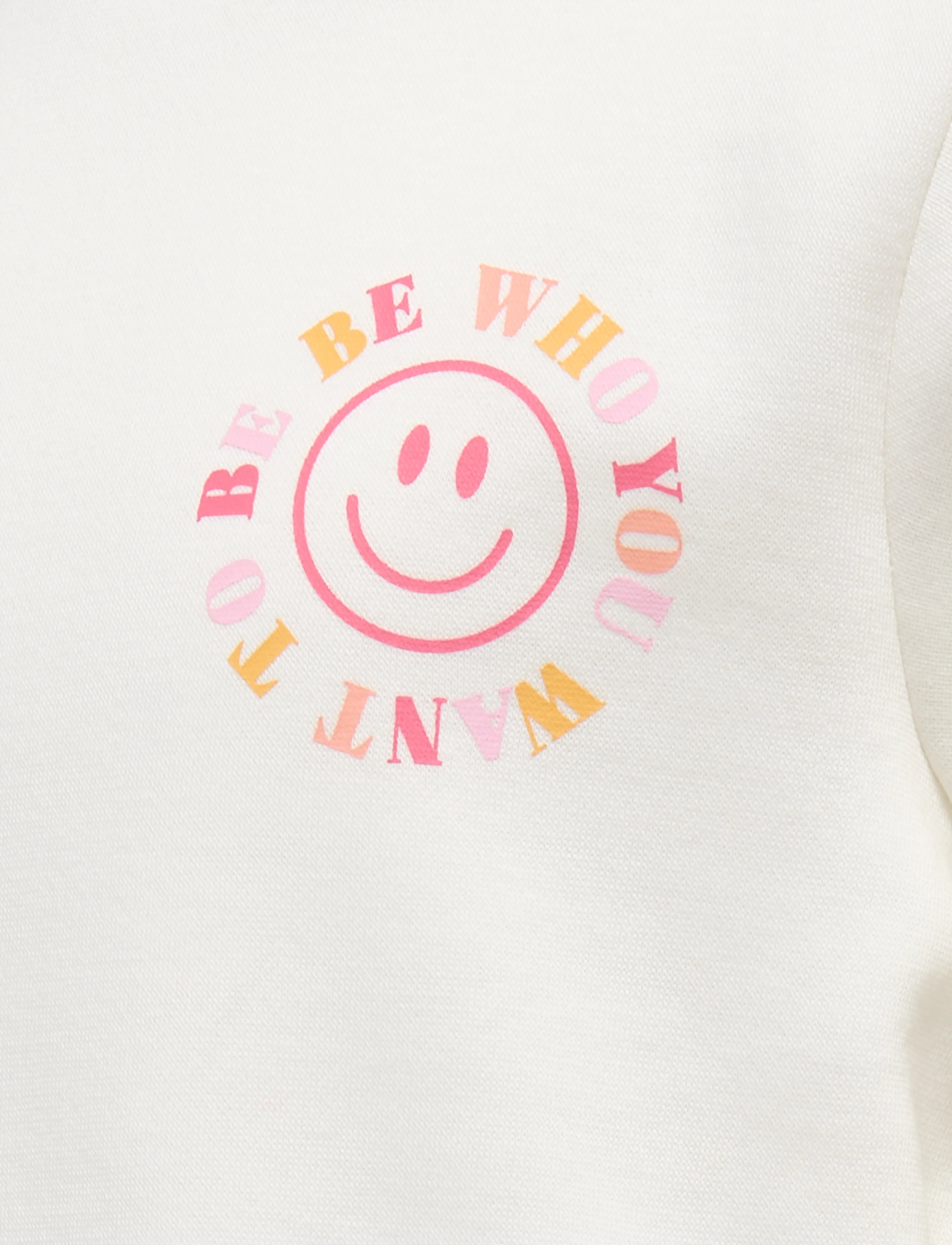 Kids Only - KOGLINDSAY LIFE L/S PRINTED CREW UB SWT - sweatshirts - cloud dancer - 2