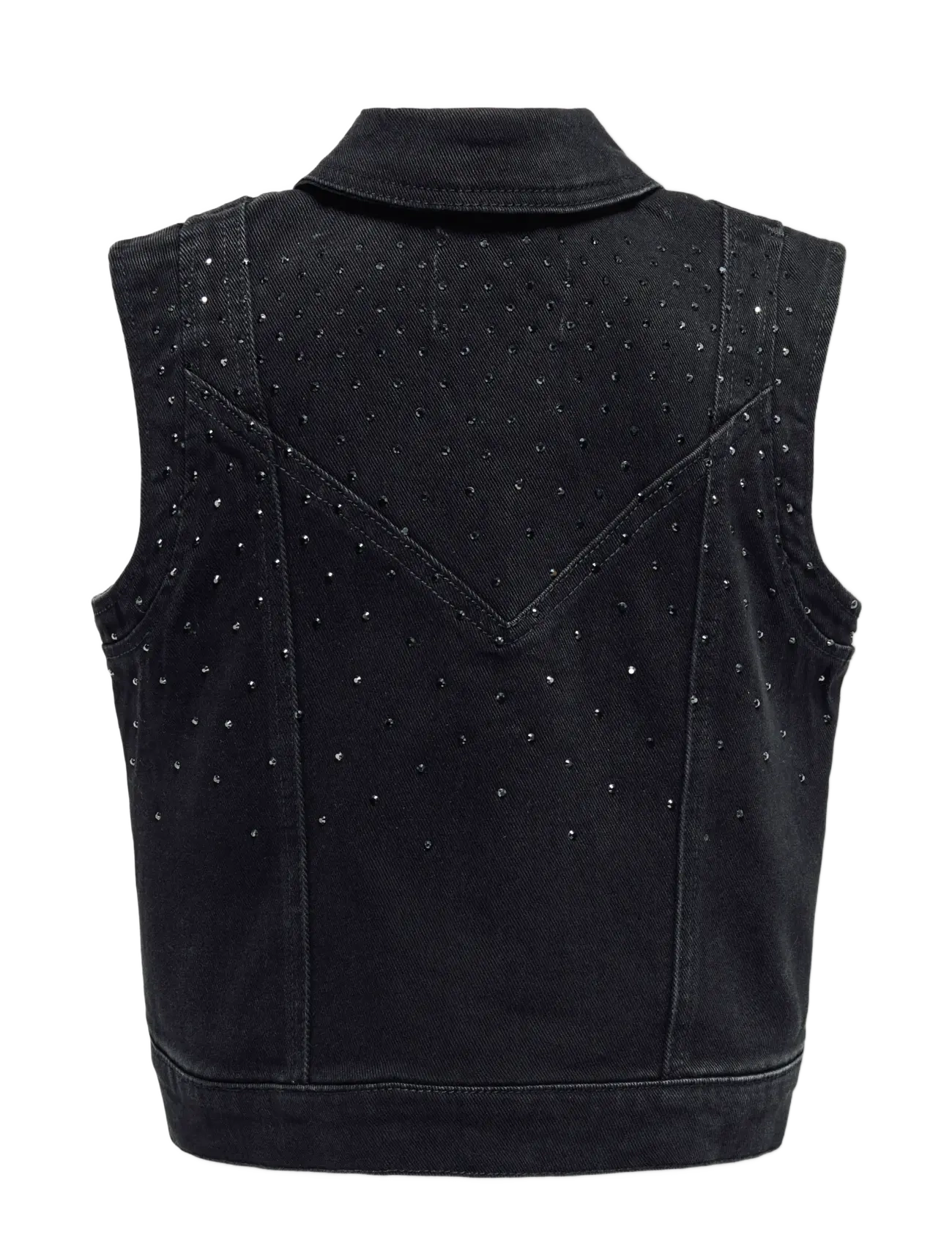 Kids Only - KOGKENNEDY SL RS WB DNM WAISTCOAT BJ - washed black - 1