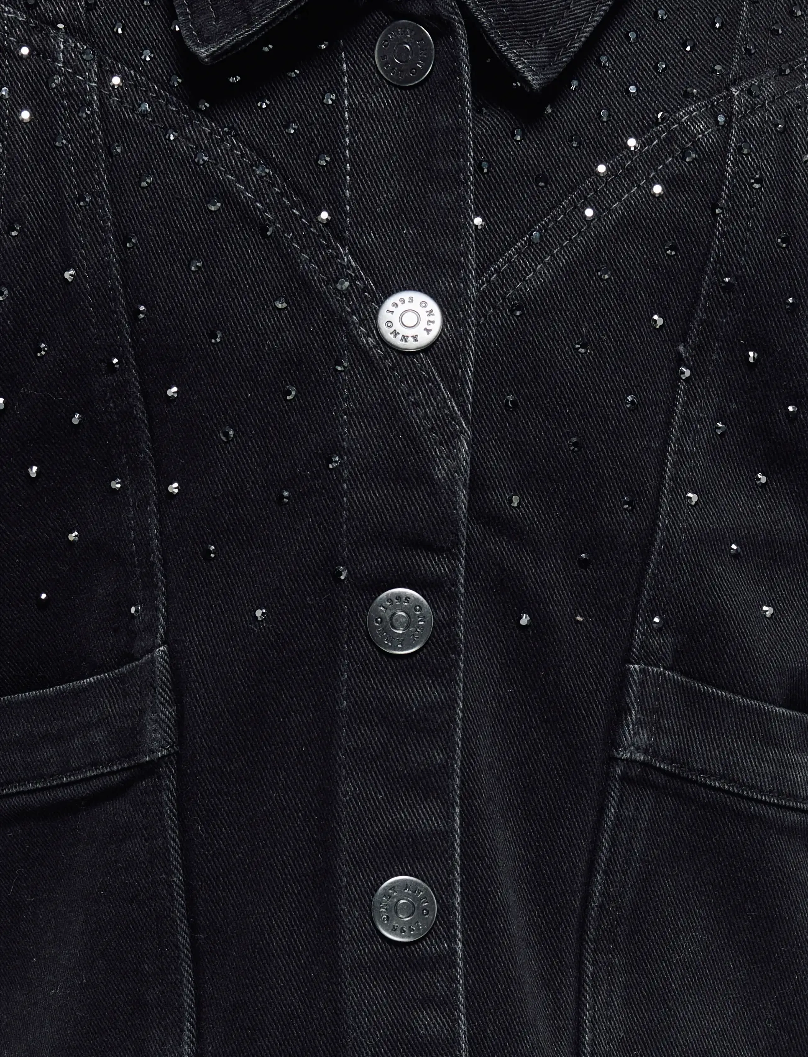 Kids Only - KOGKENNEDY SL RS WB DNM WAISTCOAT BJ - washed black - 2