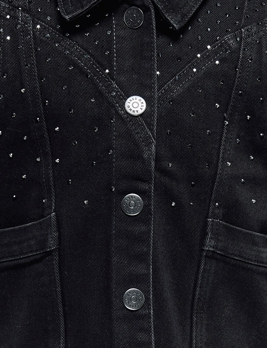 Kids Only - KOGKENNEDY SL RS WB DNM WAISTCOAT BJ - washed black - 2