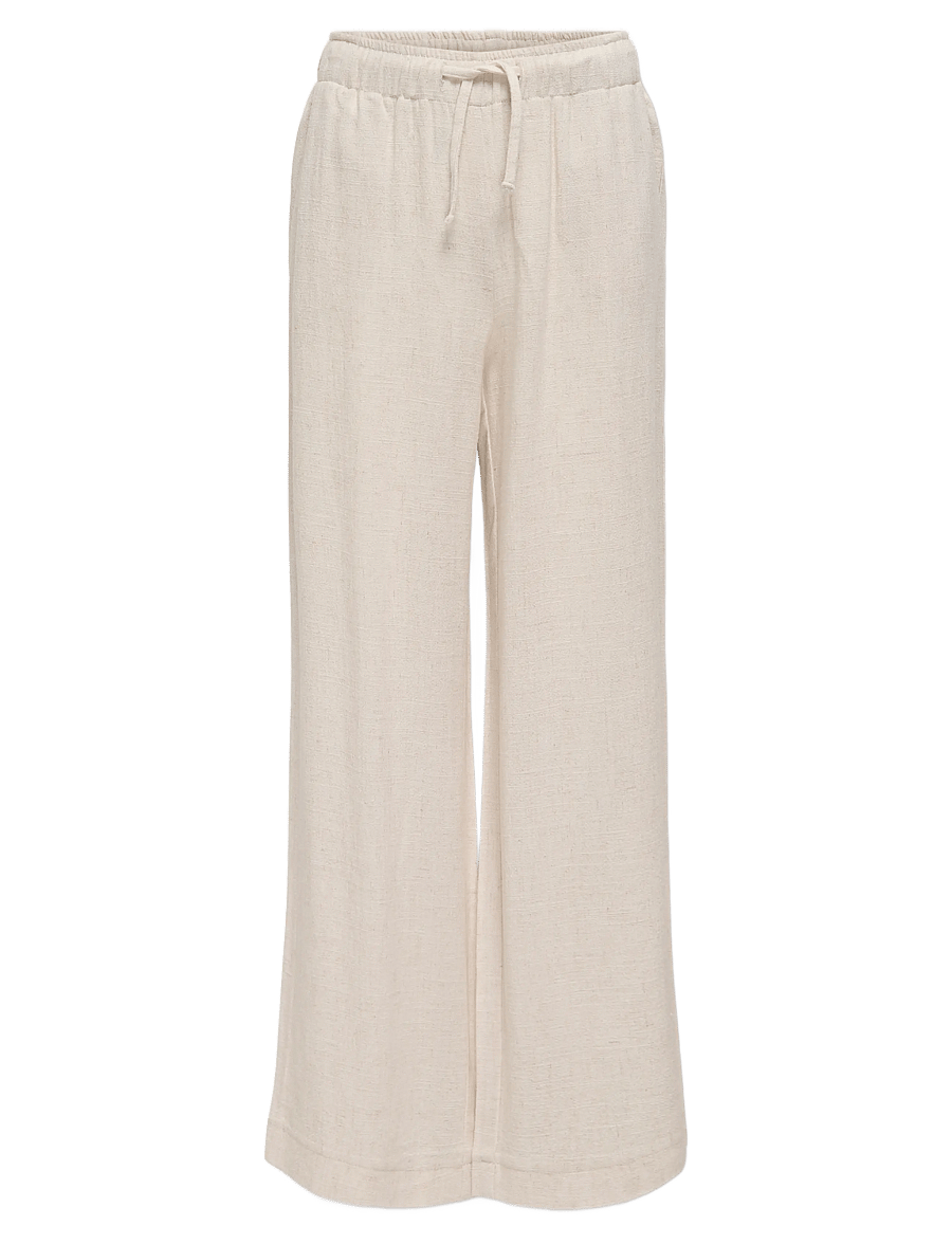 Kids Only - KOGSIESTA PULL-UP LINEN BLEND PNT NOOS - leinen-kleidung - moonbeam - 1