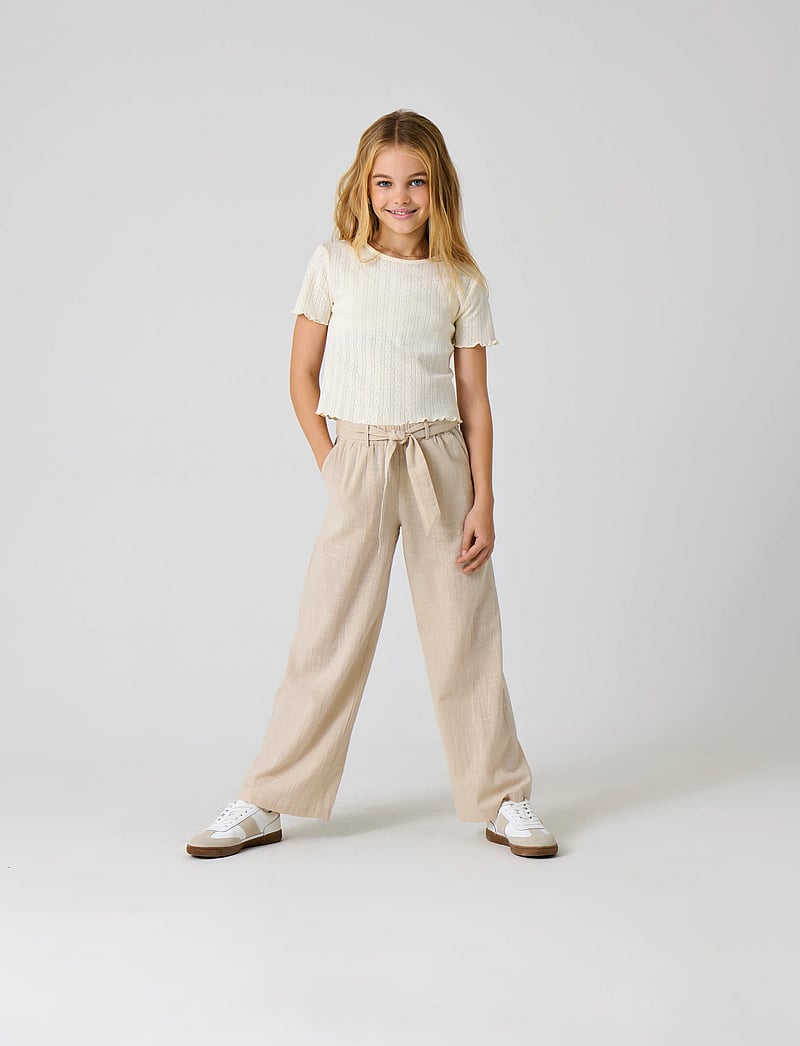 Kids Only - KOGSIESTA PULL-UP LINEN BLEND PNT NOOS - bukser - moonbeam - 0