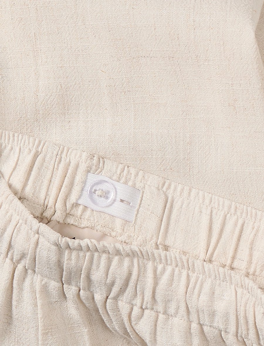 Kids Only - KOGSIESTA PULL-UP LINEN BLEND PNT NOOS - leinen-kleidung - moonbeam - 3