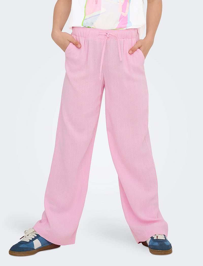 Kids Only - KOGSIESTA PULL-UP LINEN BLEND PNT NOOS - linane riietus - pirouette - 0