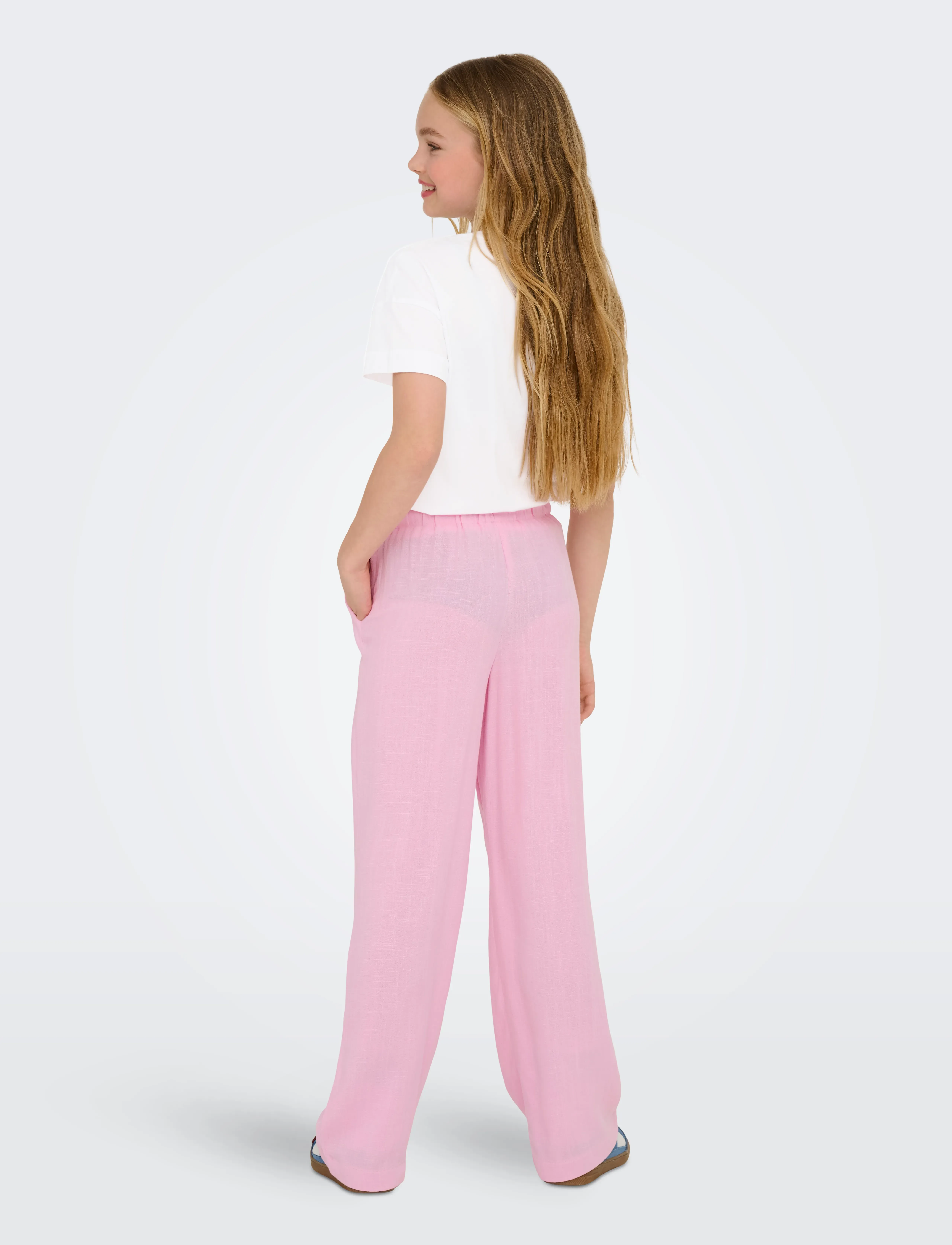 Kids Only - KOGSIESTA PULL-UP LINEN BLEND PNT NOOS - gode sommertilbud - pirouette - 3