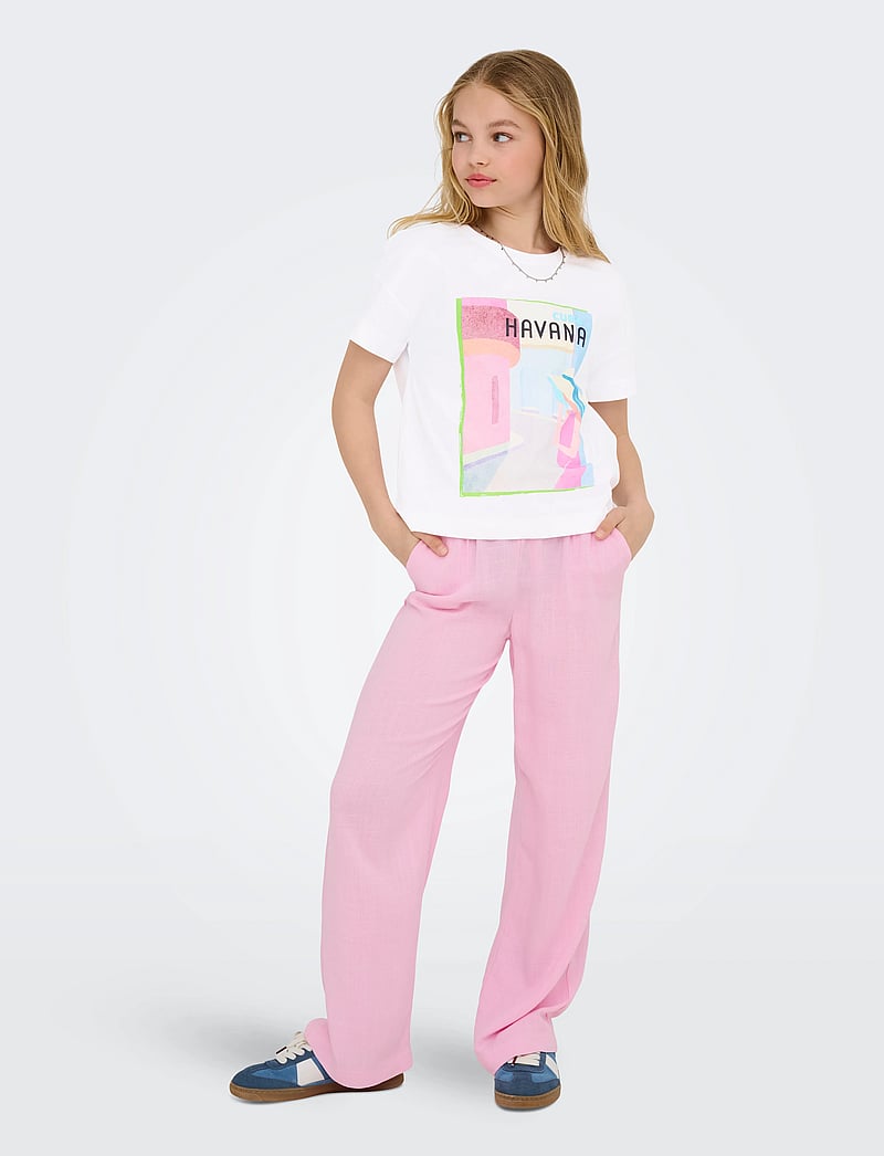 Kids Only - KOGSIESTA PULL-UP LINEN BLEND PNT NOOS - linane riietus - pirouette - 5