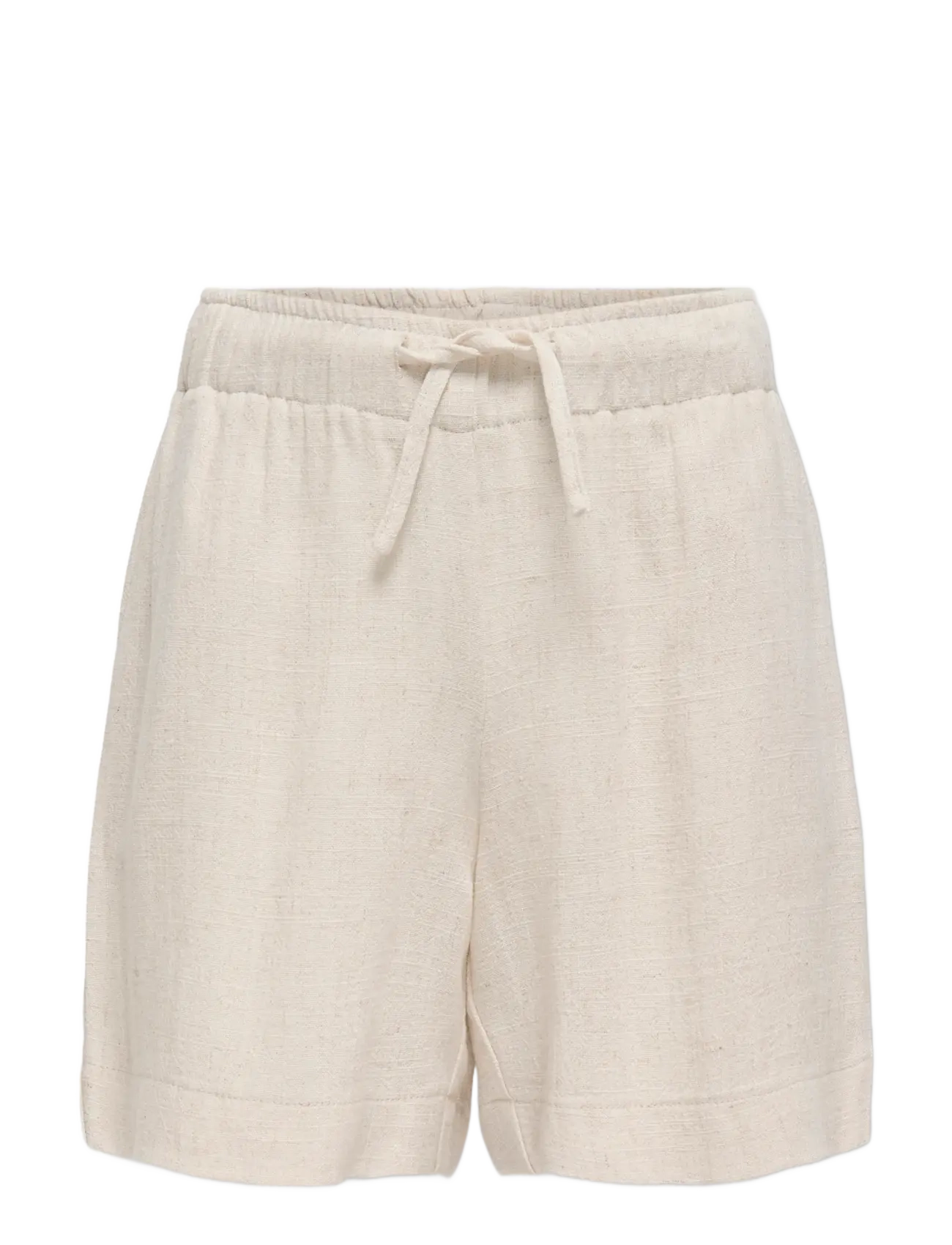 Kids Only KOGSIESTA PULLUP LINENBL SHORTS PNT NOOS - Shorts - MOONBEAM / cream