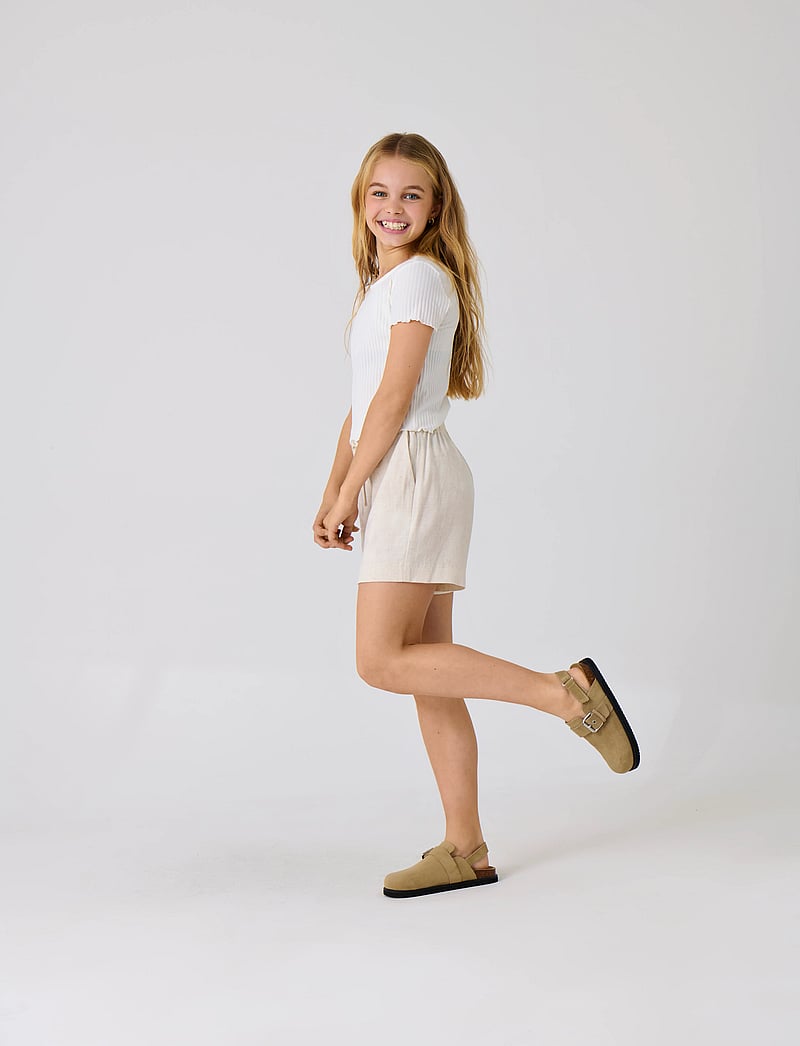 Kids Only - KOGSIESTA PULLUP LINENBL SHORTS PNT NOOS - lühikesed vabaajapüksid - moonbeam - 0