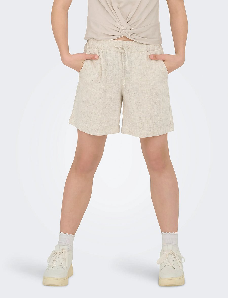 Kids Only - KOGSIESTA PULLUP LINENBL SHORTS PNT NOOS - casual shorts - moonbeam - 0