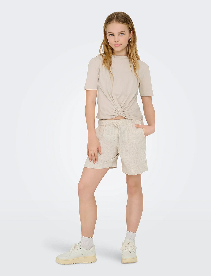 Kids Only - KOGSIESTA PULLUP LINENBL SHORTS PNT NOOS - casual shorts - moonbeam - 4