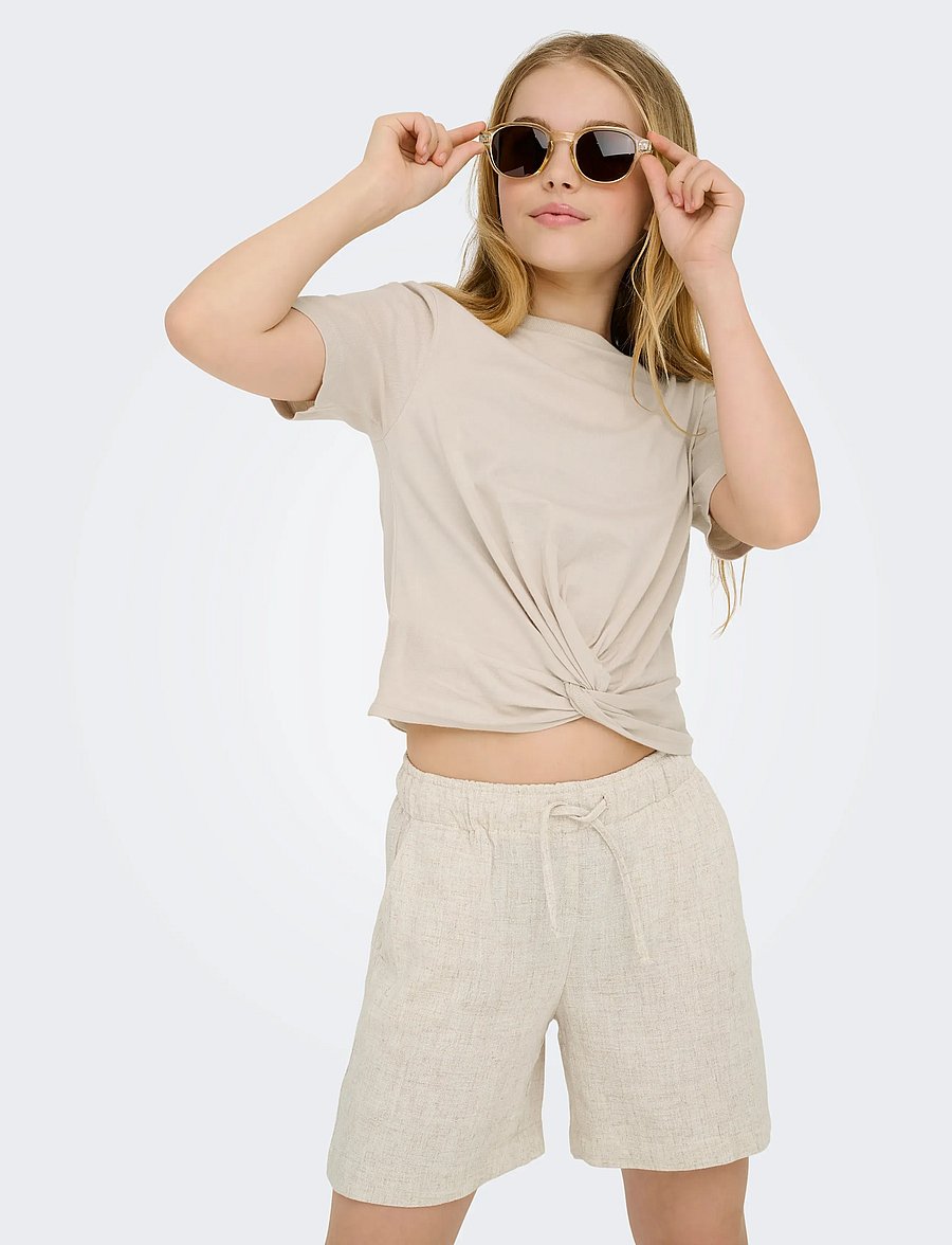 Kids Only - KOGSIESTA PULLUP LINENBL SHORTS PNT NOOS - casual shorts - moonbeam - 5