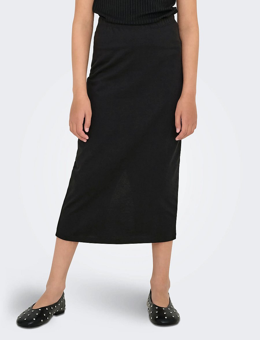 Kids Only - KOGSILVINA MIDI SKIRT SWT - black - 0