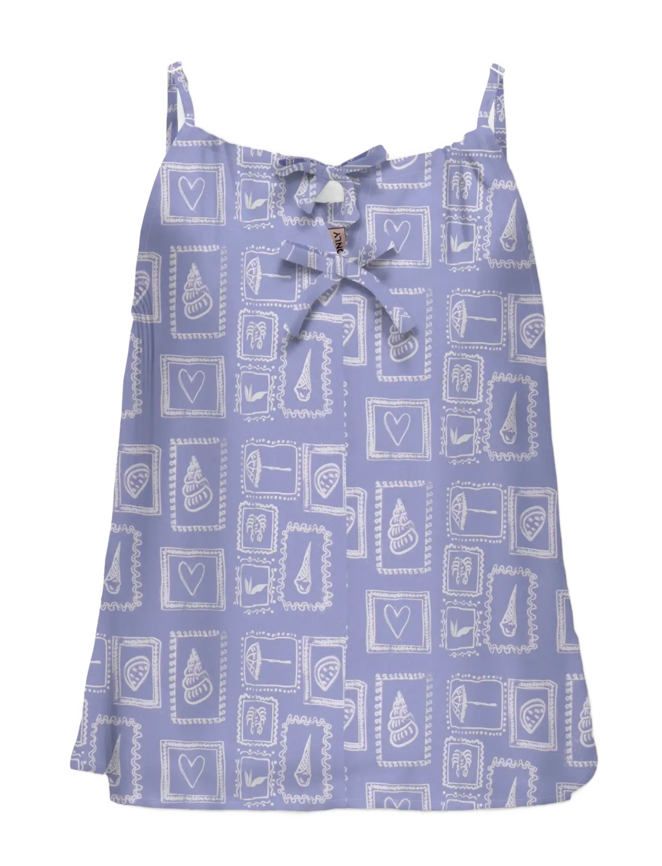 Kids Only Kogzalina Life Strap Top Ptm, Børn, Strop Top Med Bindebånd, Lila, Str: 128