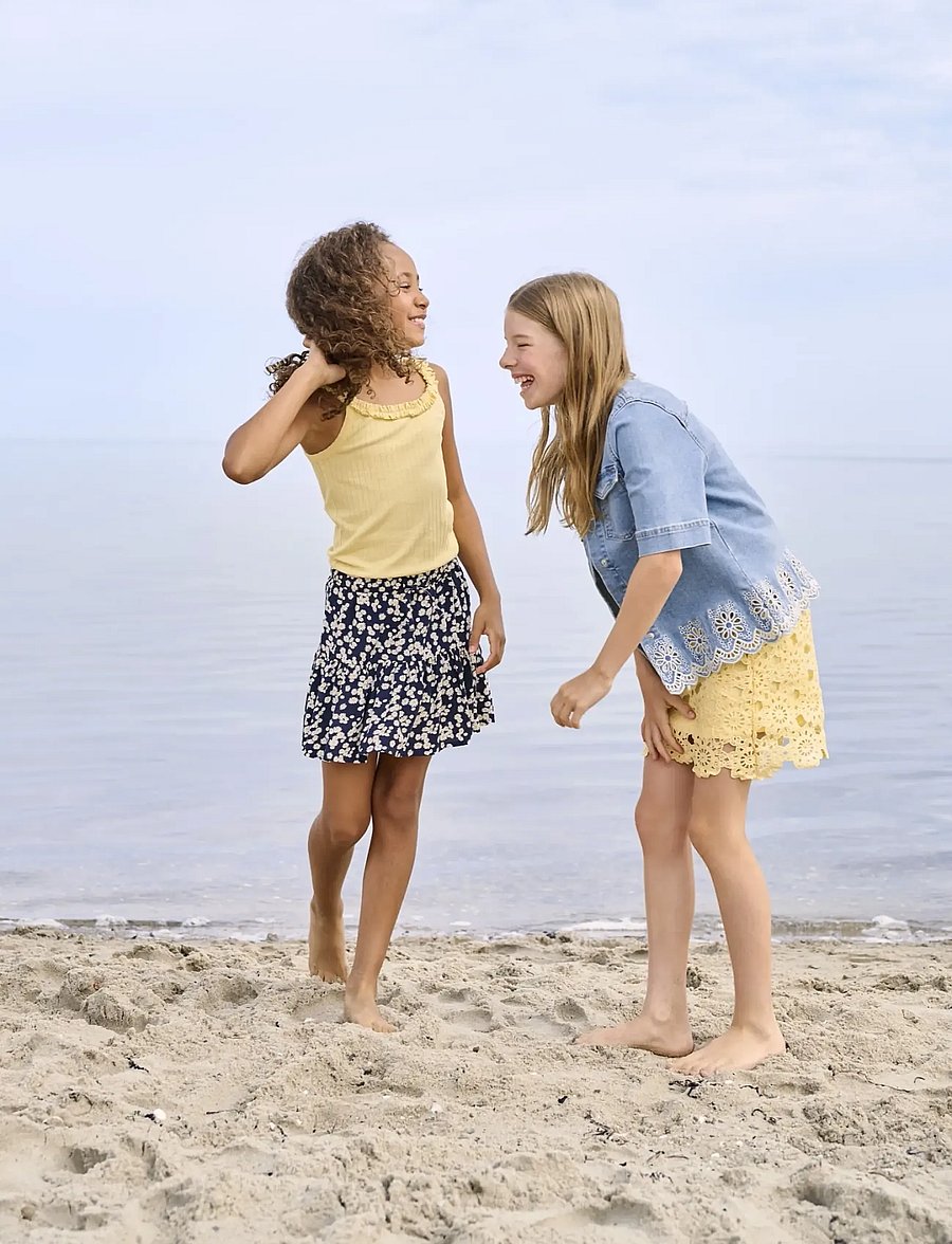 Kids Only - KOGZALINA LIFE AOP SKORTS PTM - korte nederdele - navy blazer - 0