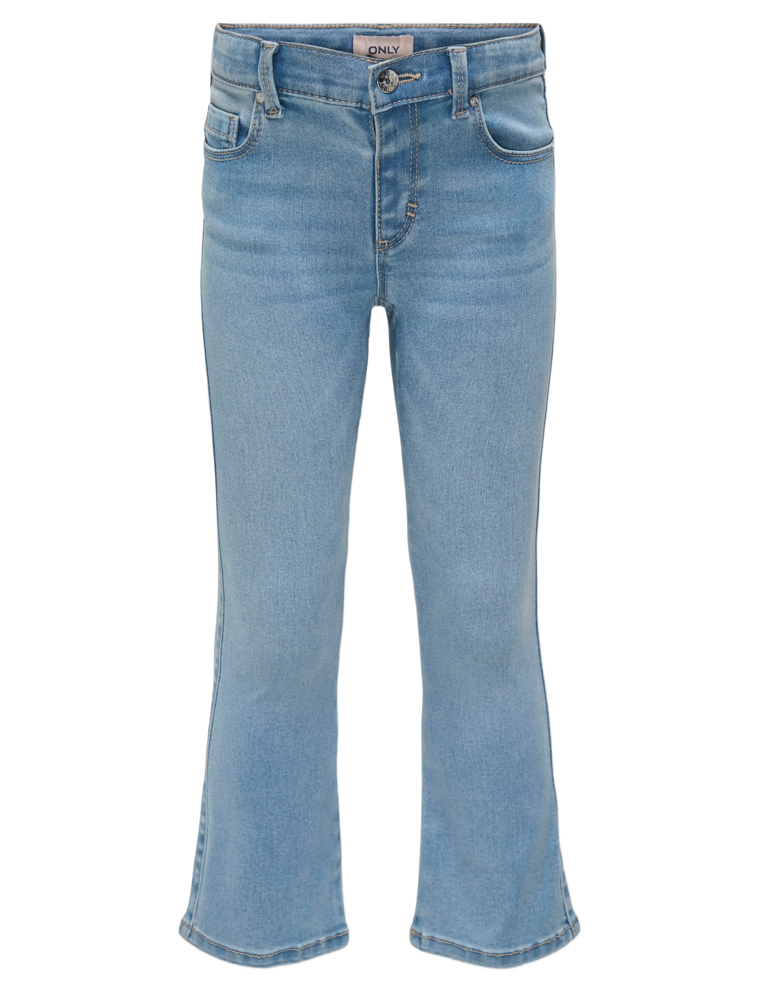 Kids Only - KMGROYAL FLARED JEANS DNM NOOS - regular piegriezuma džinsa bikses - light blue denim - 0