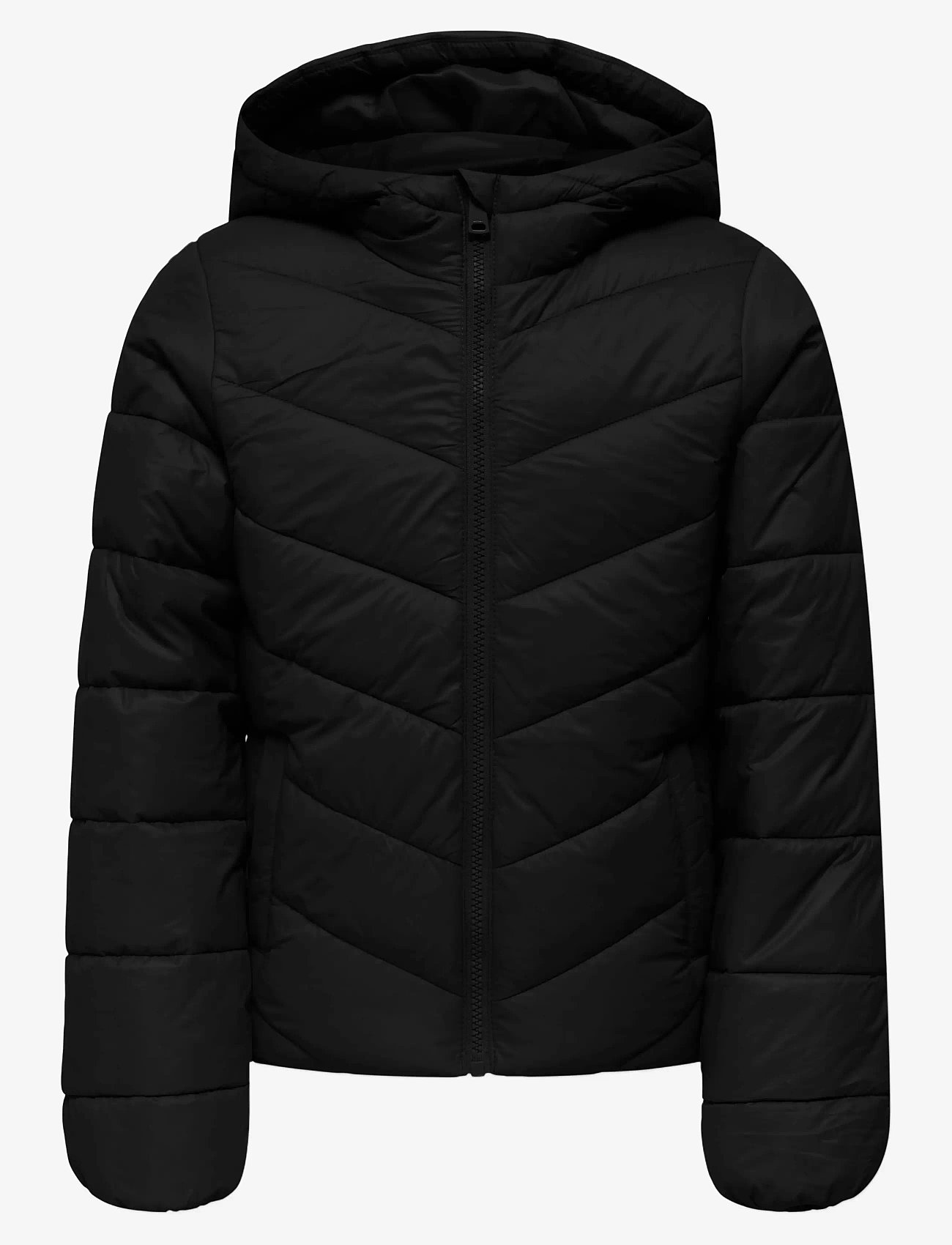 Kids Only - KOGKAJSA LIGHT QUILT HOOD JKT OTW NOOS - talvejope - black - 0