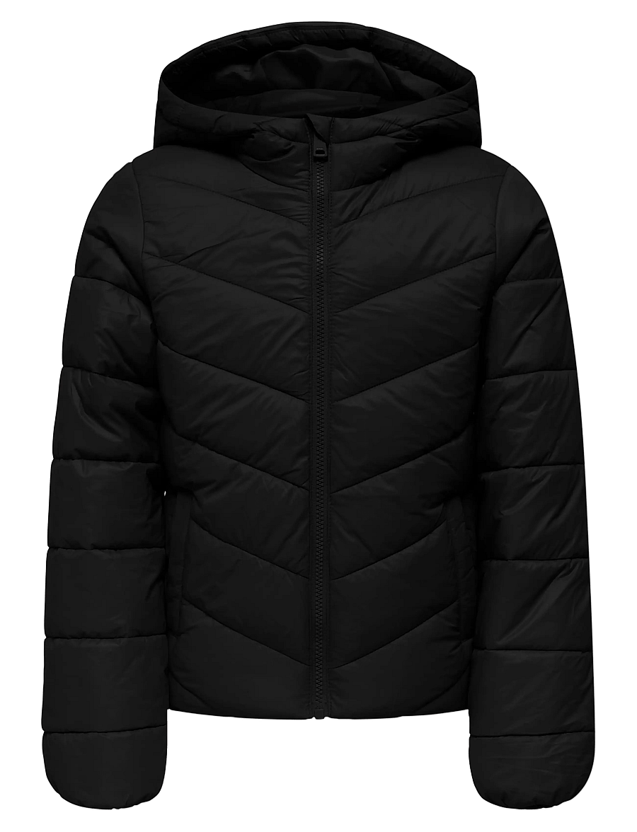 Kids Only - KOGKAJSA LIGHT QUILT HOOD JKT OTW NOOS - winterjacke - black - 0